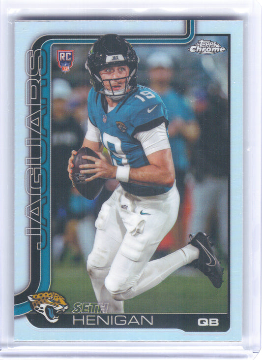 2025 Topps Chrome #399 Seth Henigan Refractor Jacksonville Jaguars RC