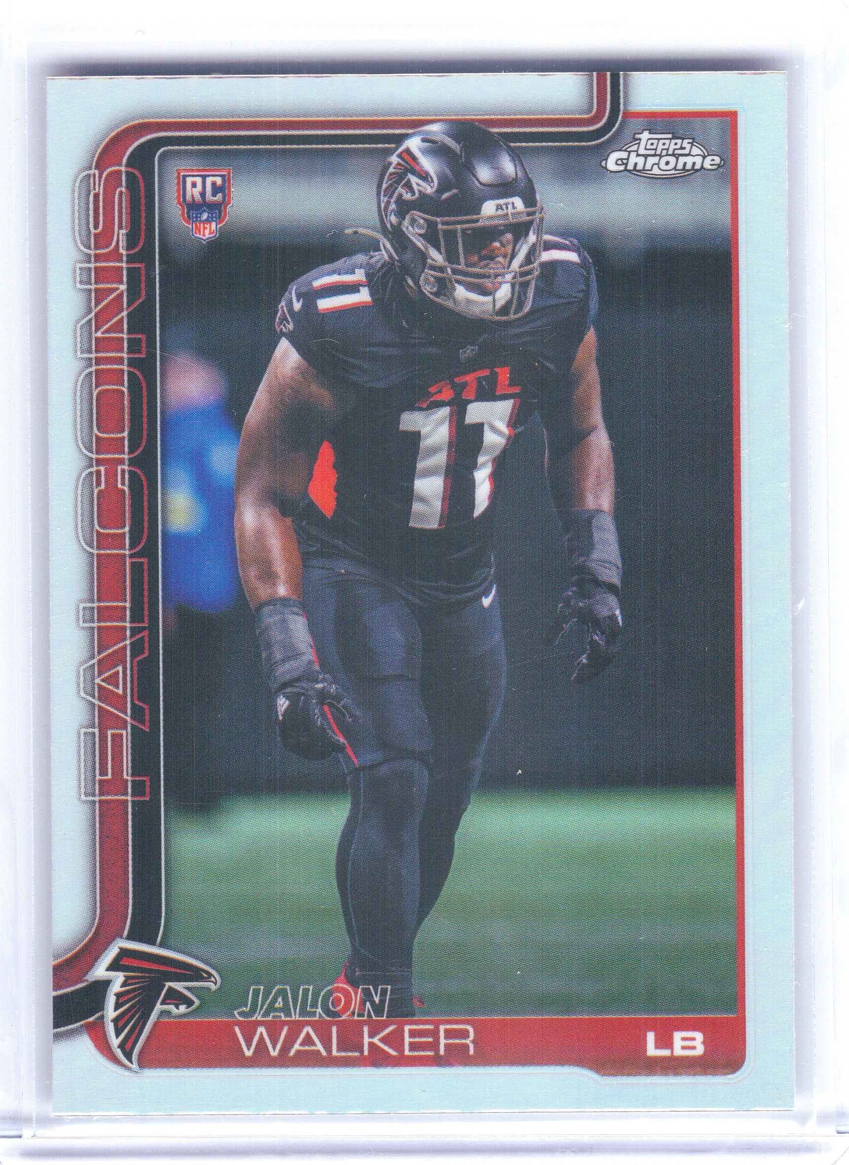 2025 Topps Chrome #354 Jalon Walker Refractor Atlanta Falcons RC