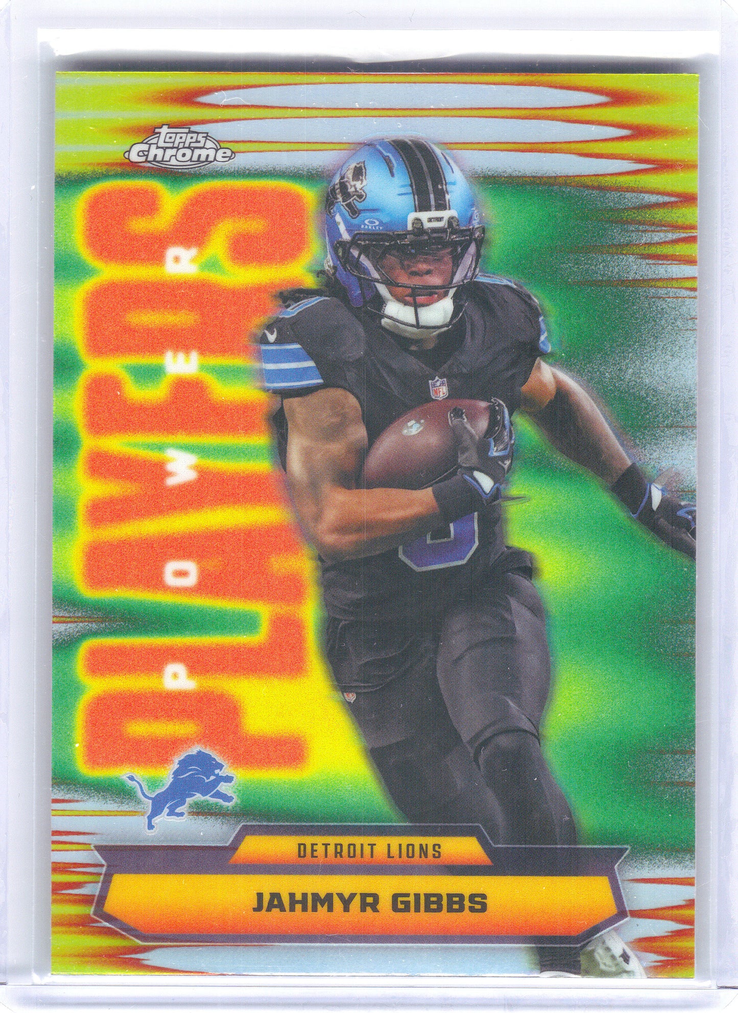 2025 Topps Chrome #PP-12 Jahmyr Gibbs Power Players Detroit Lions