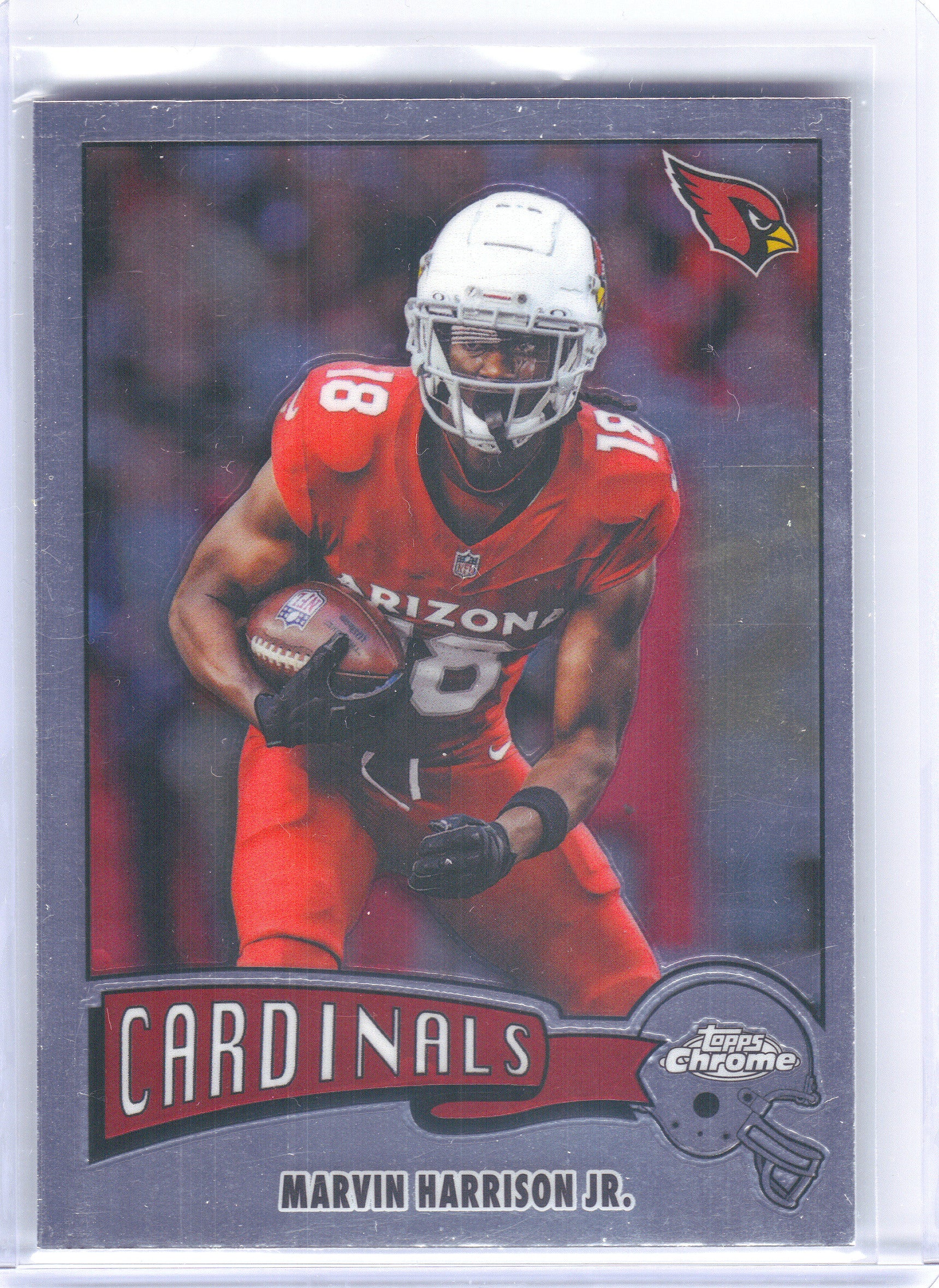 2025 Topps Chrome #1975-1 Marvin Harrison Jr. 1975 Topps Arizona Cardinals