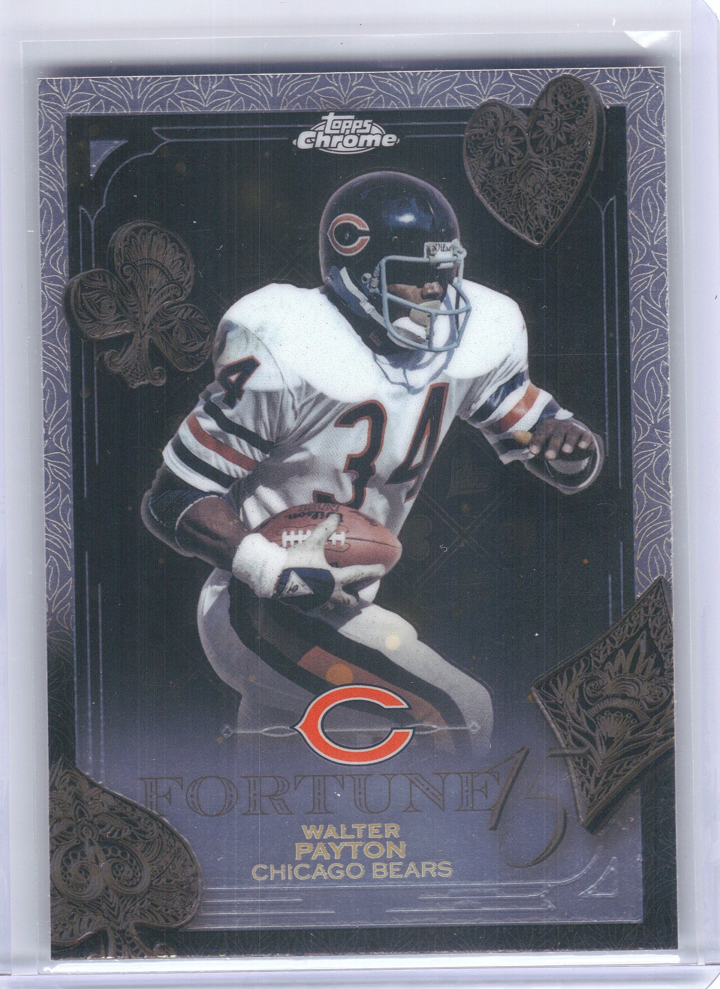 2025 Topps Chrome #F15-34 Walter Payton Fortune 15 Chicago Bears