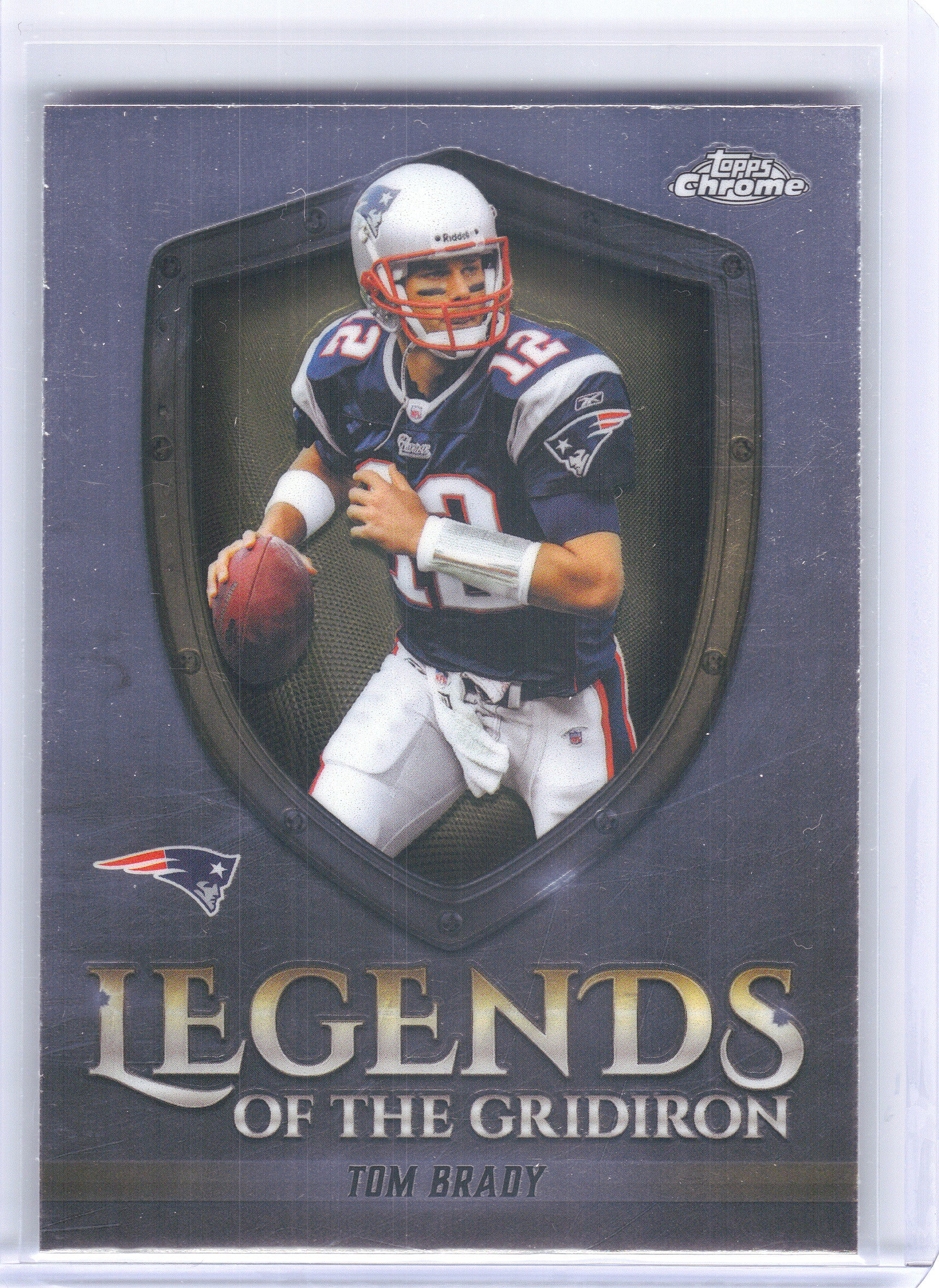 2025 Topps Chrome #LOG-9 Tom Brady Legends of the Gridiron New England Patriots