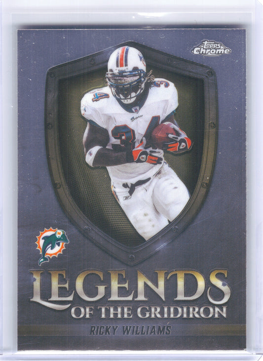 2025 Topps Chrome #LOG-14 Ricky Williams Legends of the Gridiron Miami Dolphins