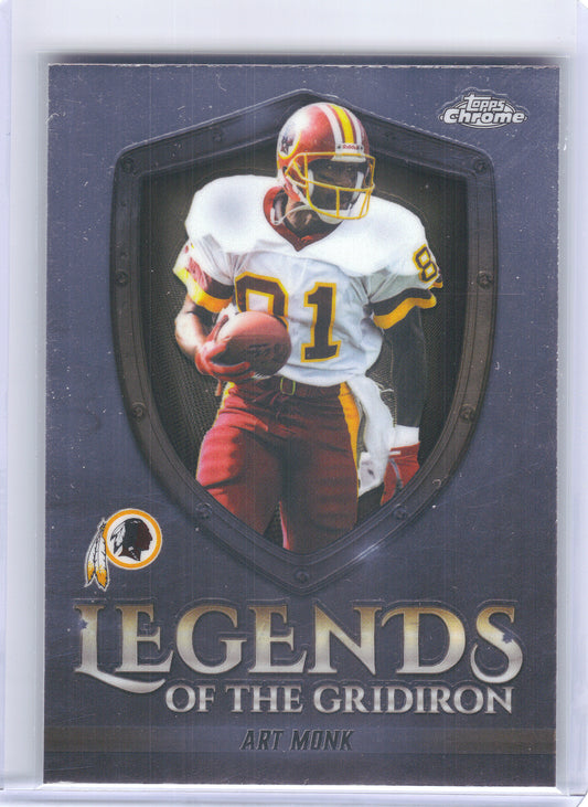 2025 Topps Chrome #LOG-19 Art Monk Legends of the Gridiron Washington Redskins