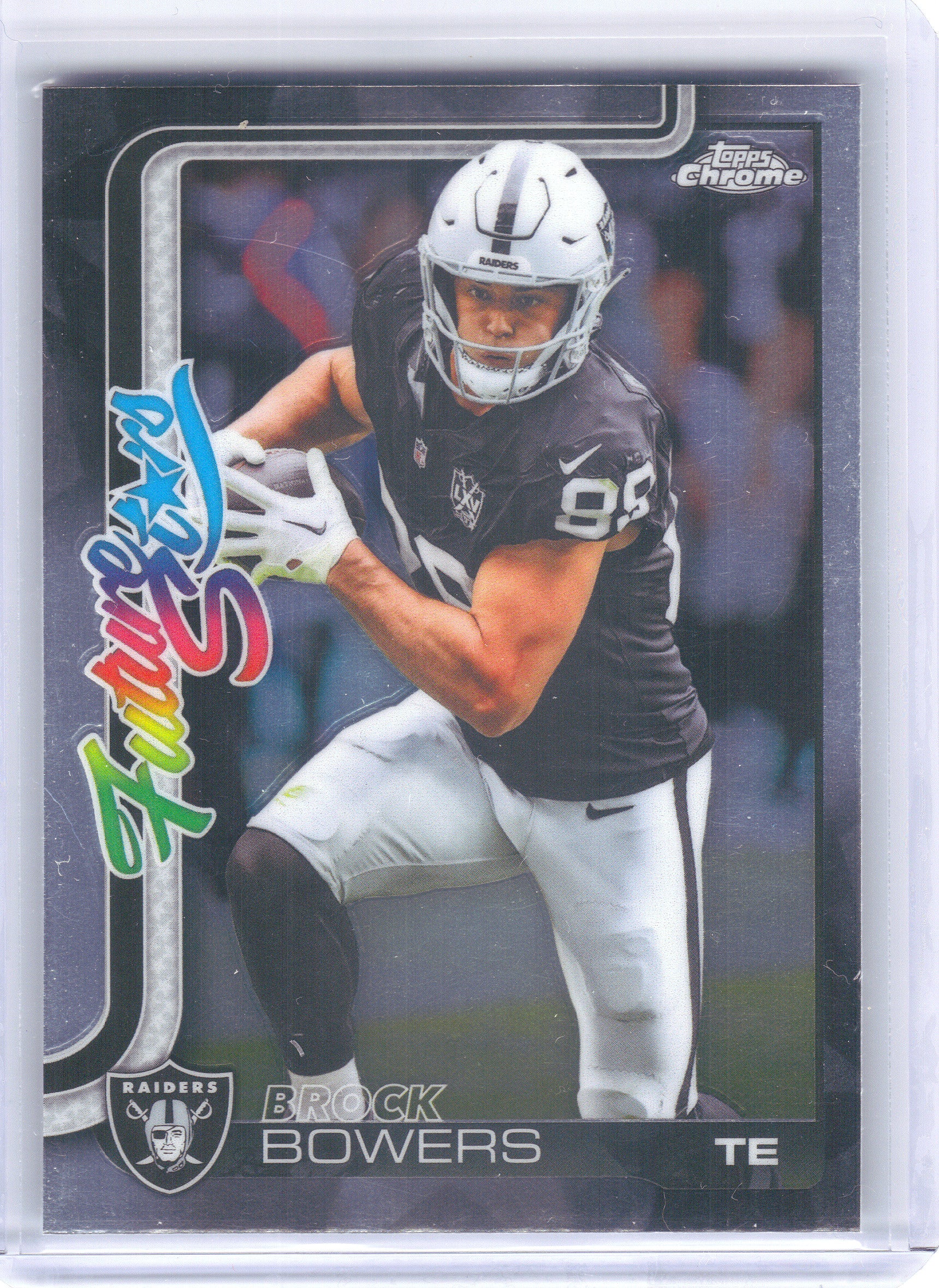 2025 Topps Chrome #FS-21 Brock Bowers Future Stars Las Vegas Raiders