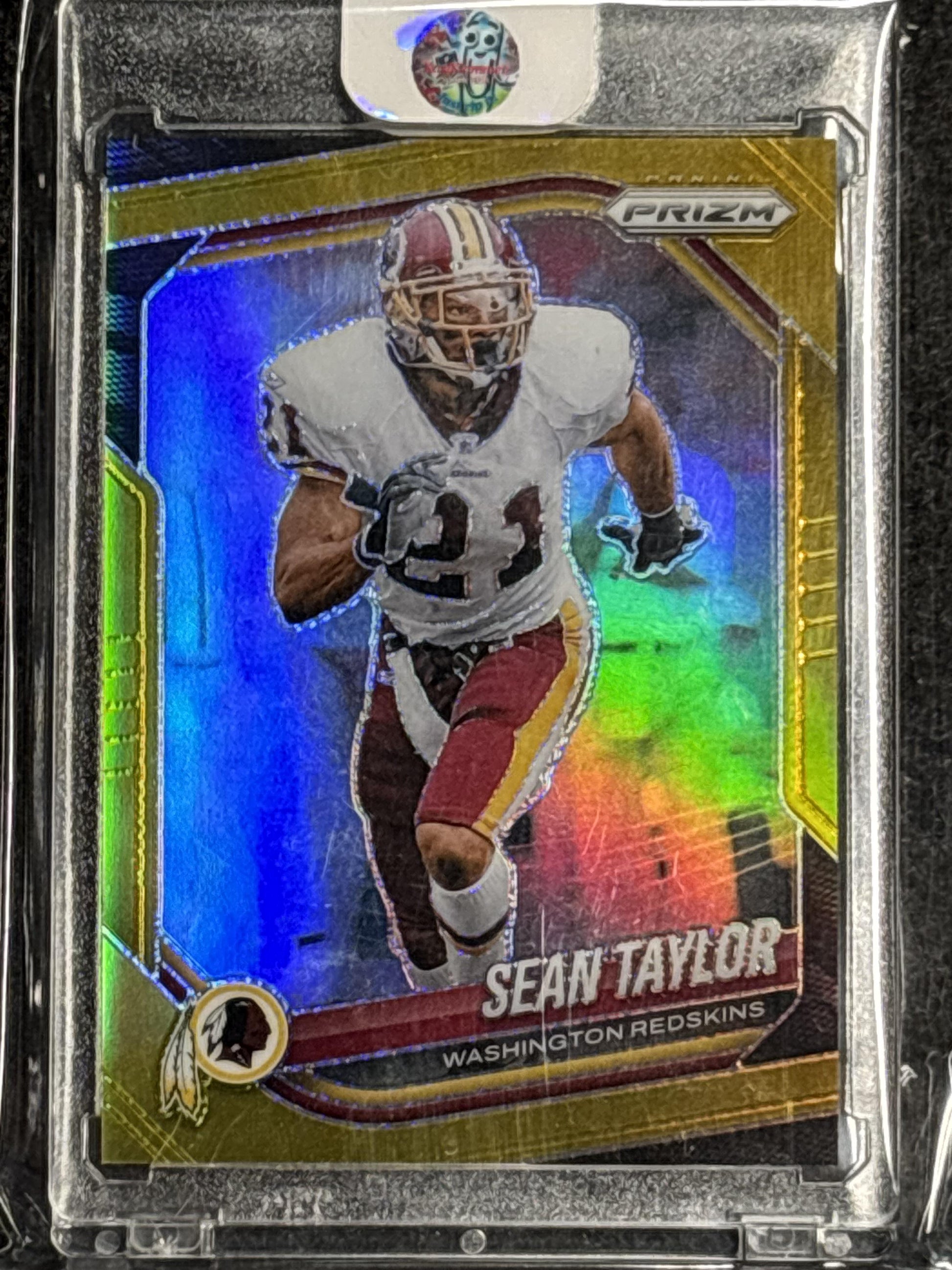 2025 Panini Prizm #105 Sean Taylor Gold #/10 Washington Redskins SN