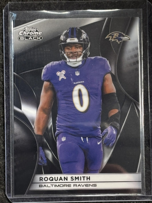 2025 Topps Chrome Black #67 Roquan Smith Baltimore Ravens