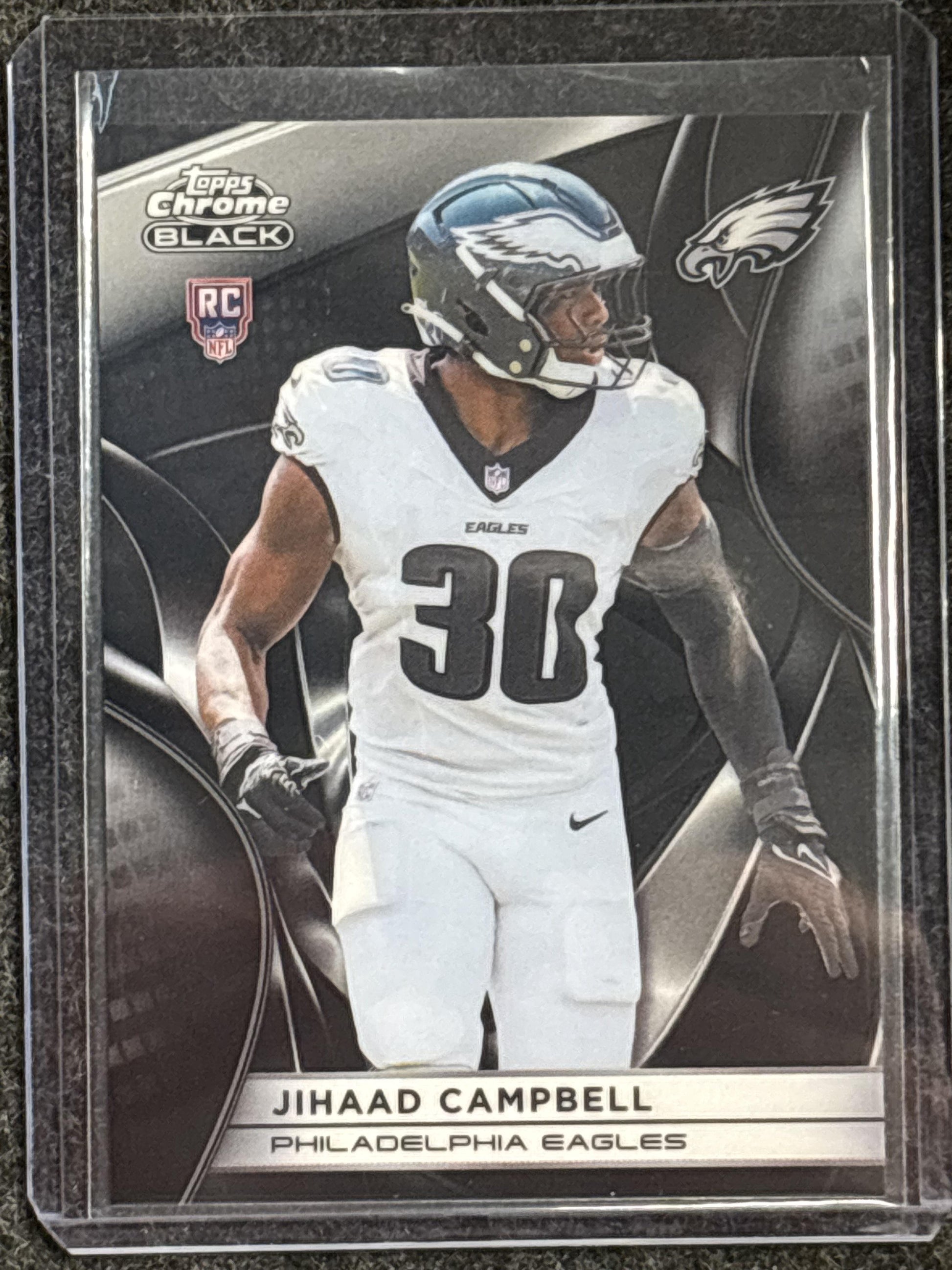 2025 Topps Chrome Black #140 Jihaad Campbell Philadelphia Eagles