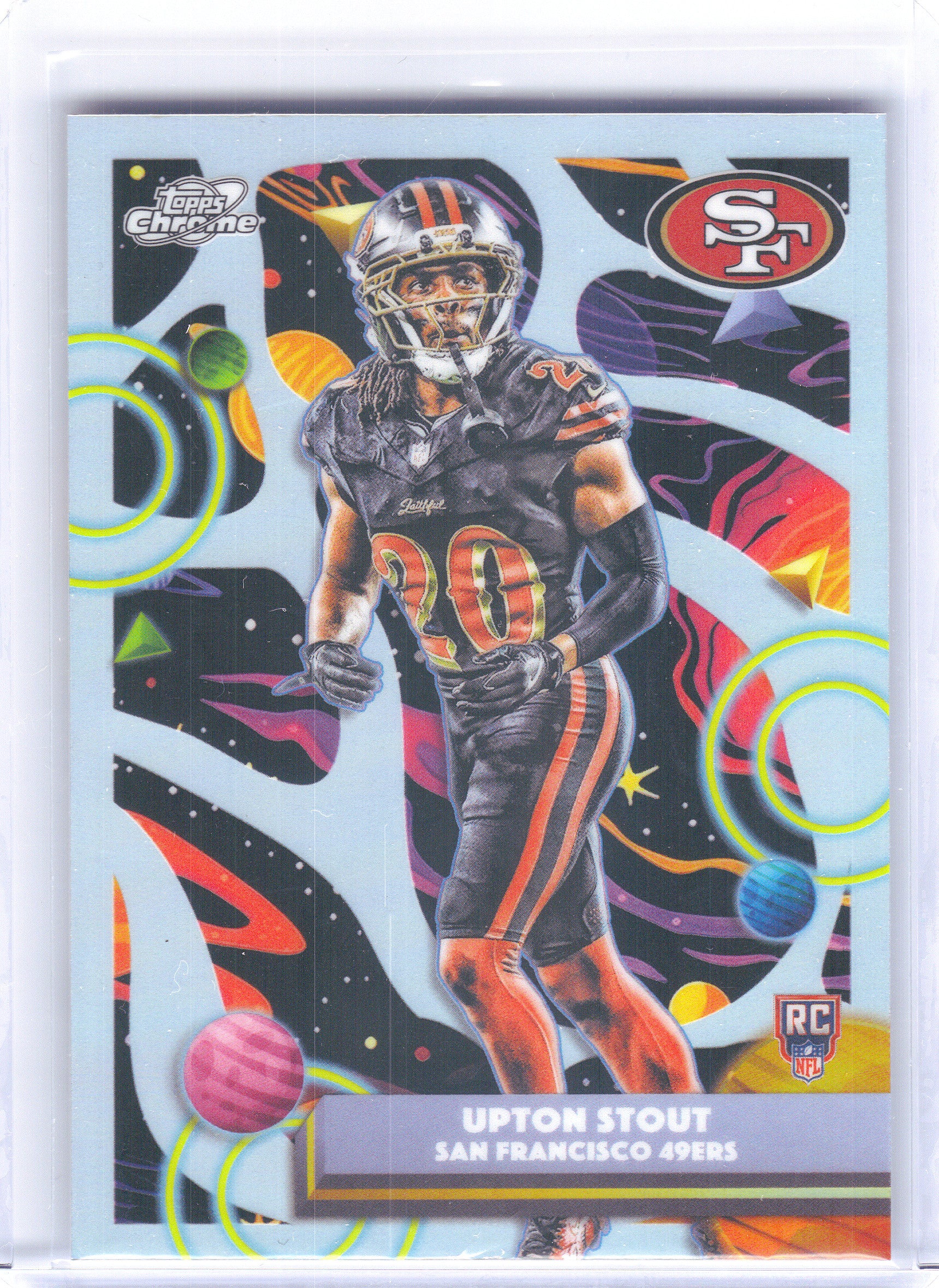 2025 Topps Chrome Cosmic #18 Rome Odunze Refractor Chicago Bears