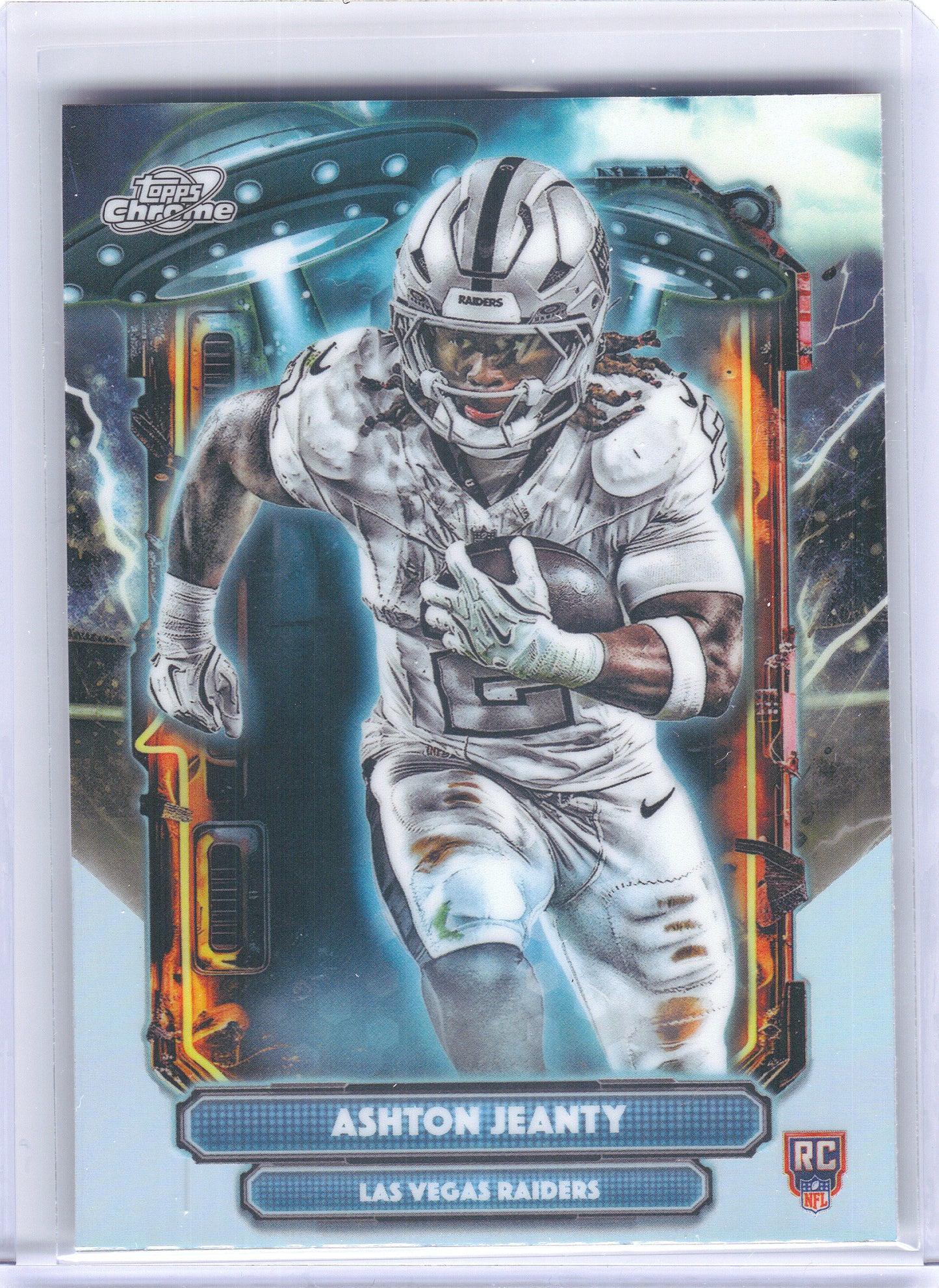 2025 Topps Chrome Cosmic #ET-3 Ashton Jeanty Extraterrestrial Talent Las Vegas Raiders