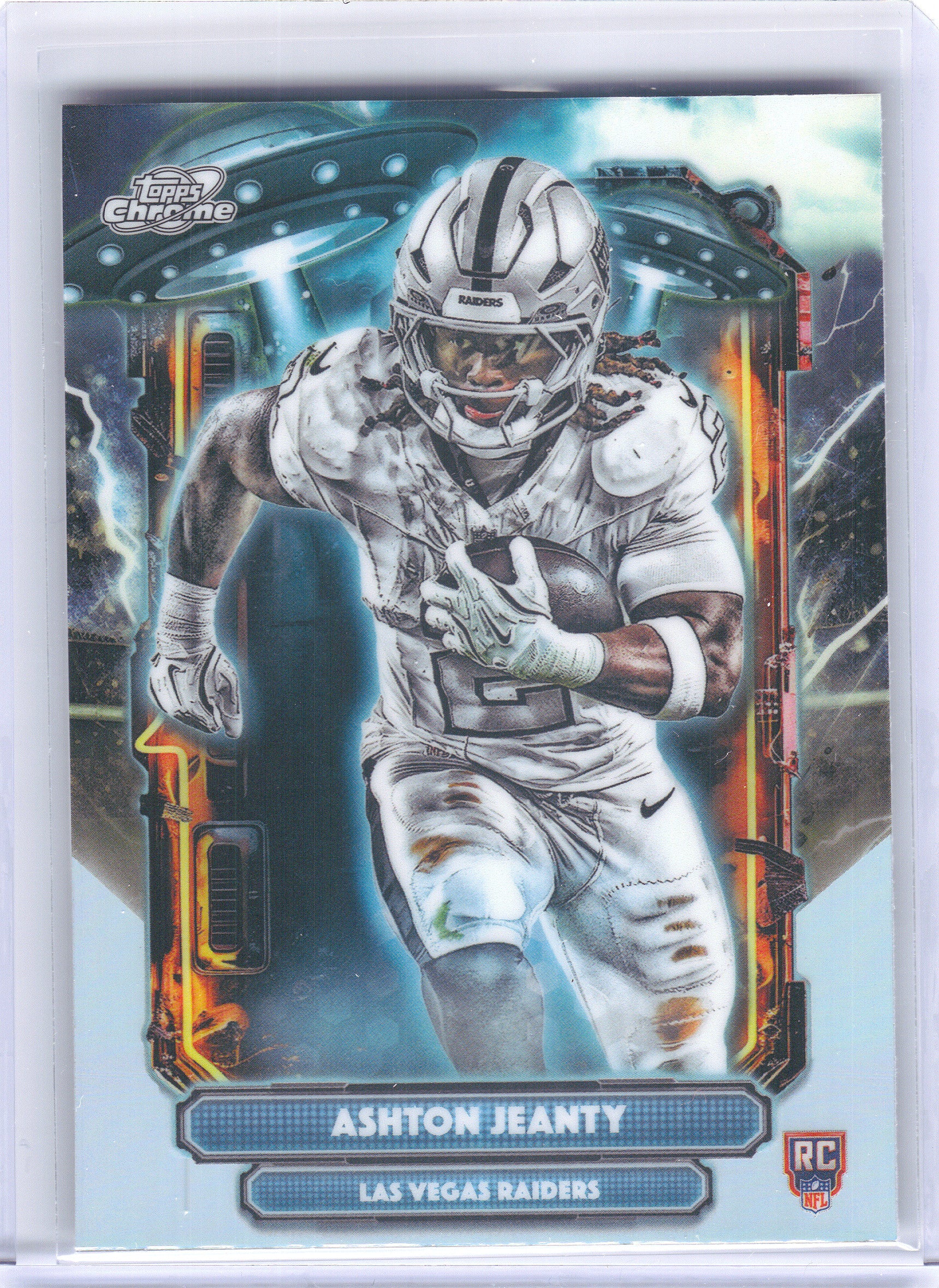 2025 Topps Chrome Cosmic #ET-3 Ashton Jeanty Extraterrestrial Talent Las Vegas Raiders