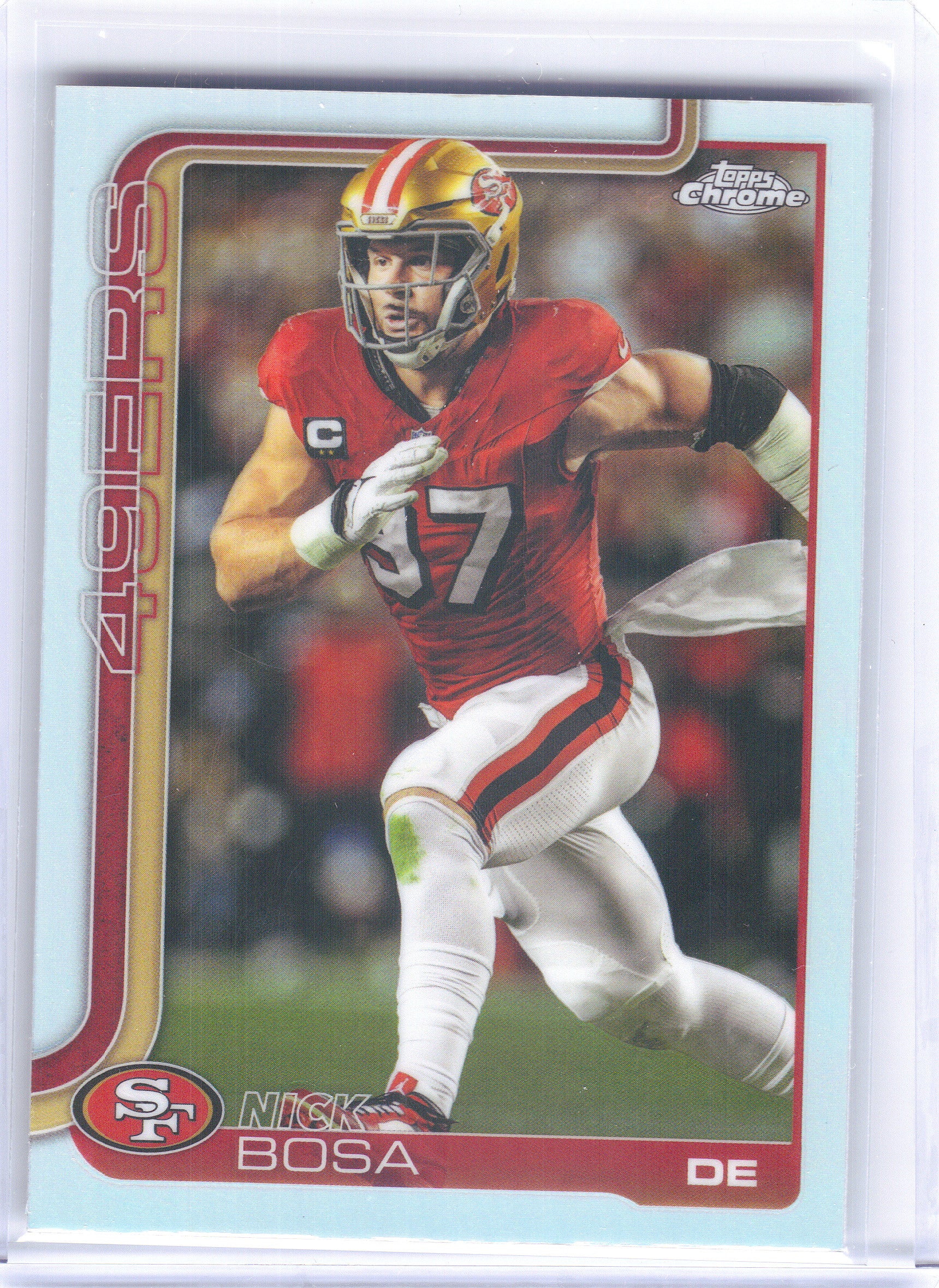 2025 Topps Chrome #264 Nick Bosa Refractor San Francisco 49ers