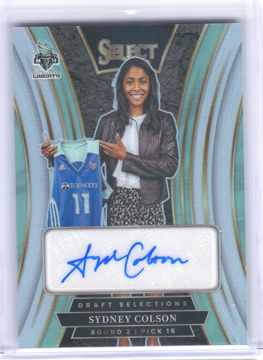 2025 Panini Select WNBA #DSS-SC Sydney Colson Indiana Fever Auto