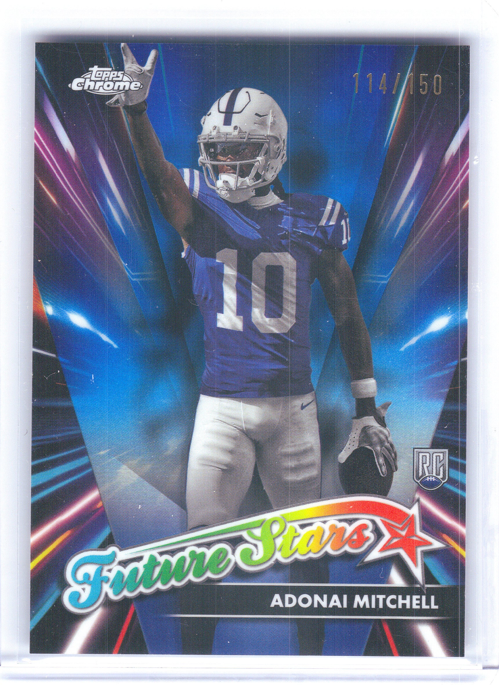 2024 Topps Chrome #FS-25 Adonai Mitchell Future Stars Indianapolis Colts