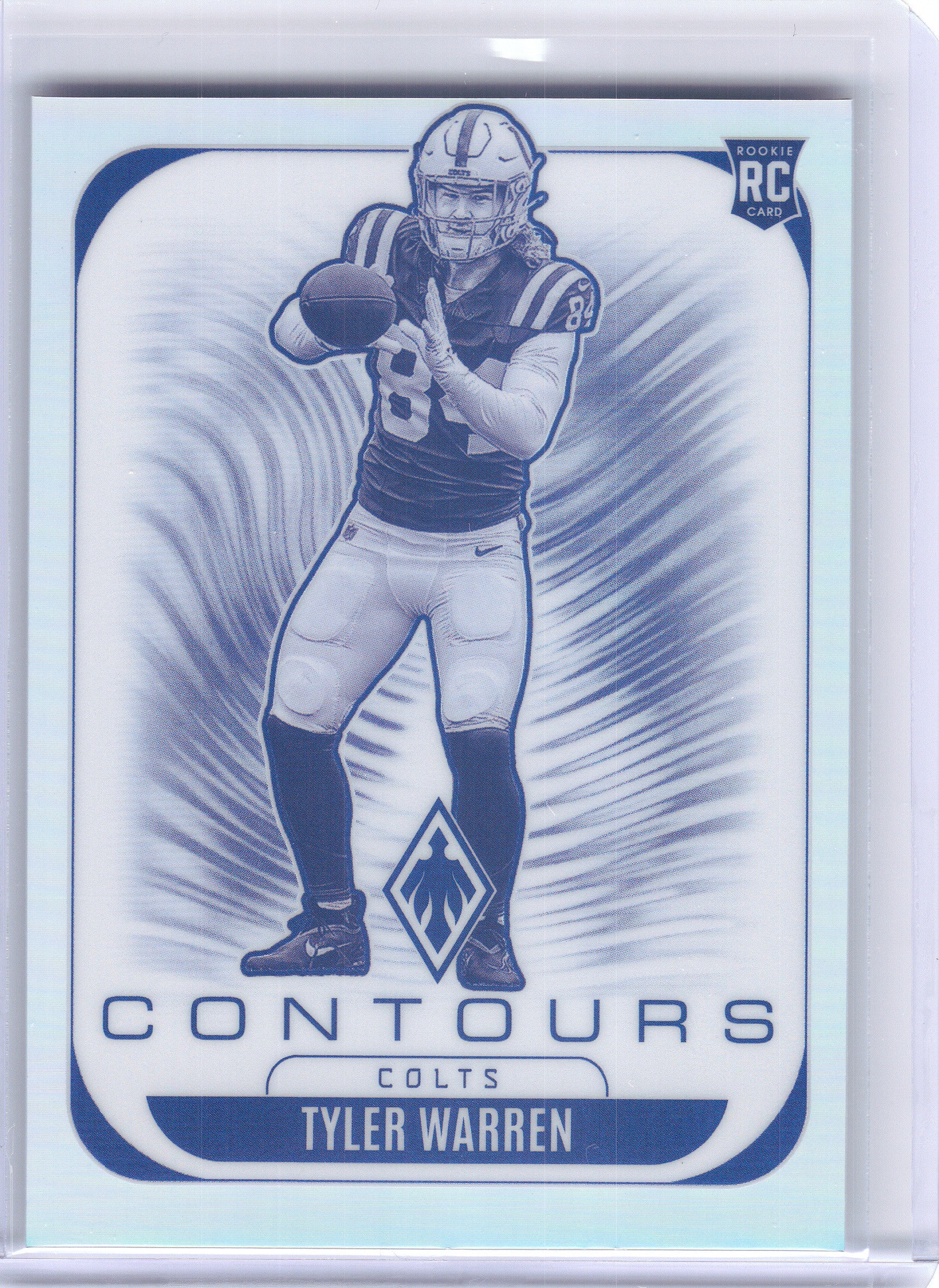 2025 Panini Phoenix #14 Tyler Warren Contours Indianapolis Colts