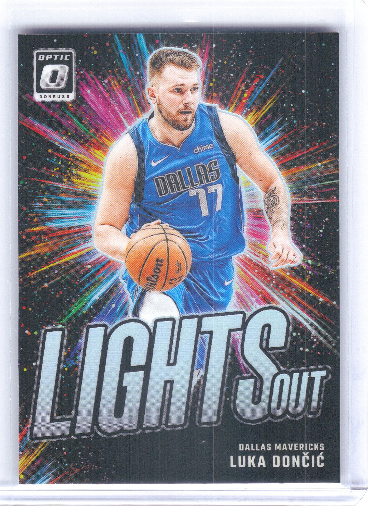 2024-25 Donruss Optic #1 Luka Doncic Lights Out Dallas Mavericks