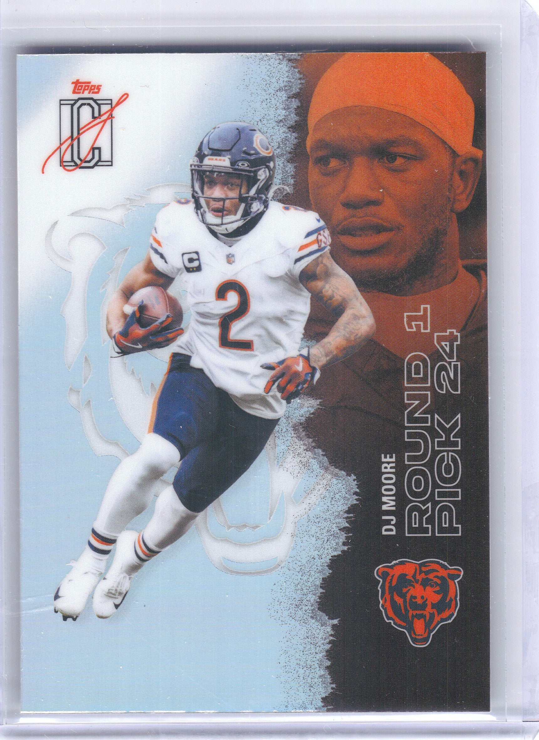 2025 Topps Signature Class #67 DJ Moore Chrome Chicago Bears