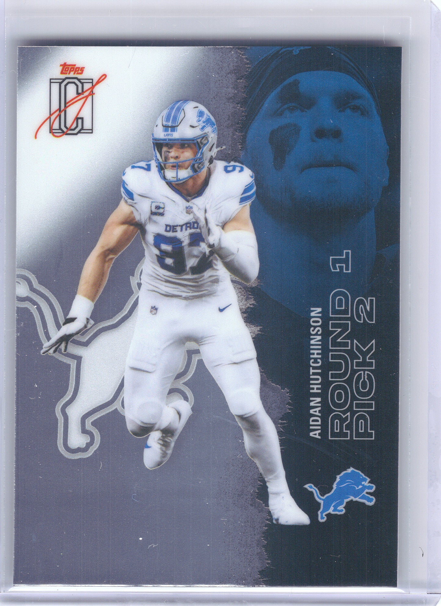 2025 Topps Signature Class #74 Aidan Hutchinson Chrome Detroit Lions