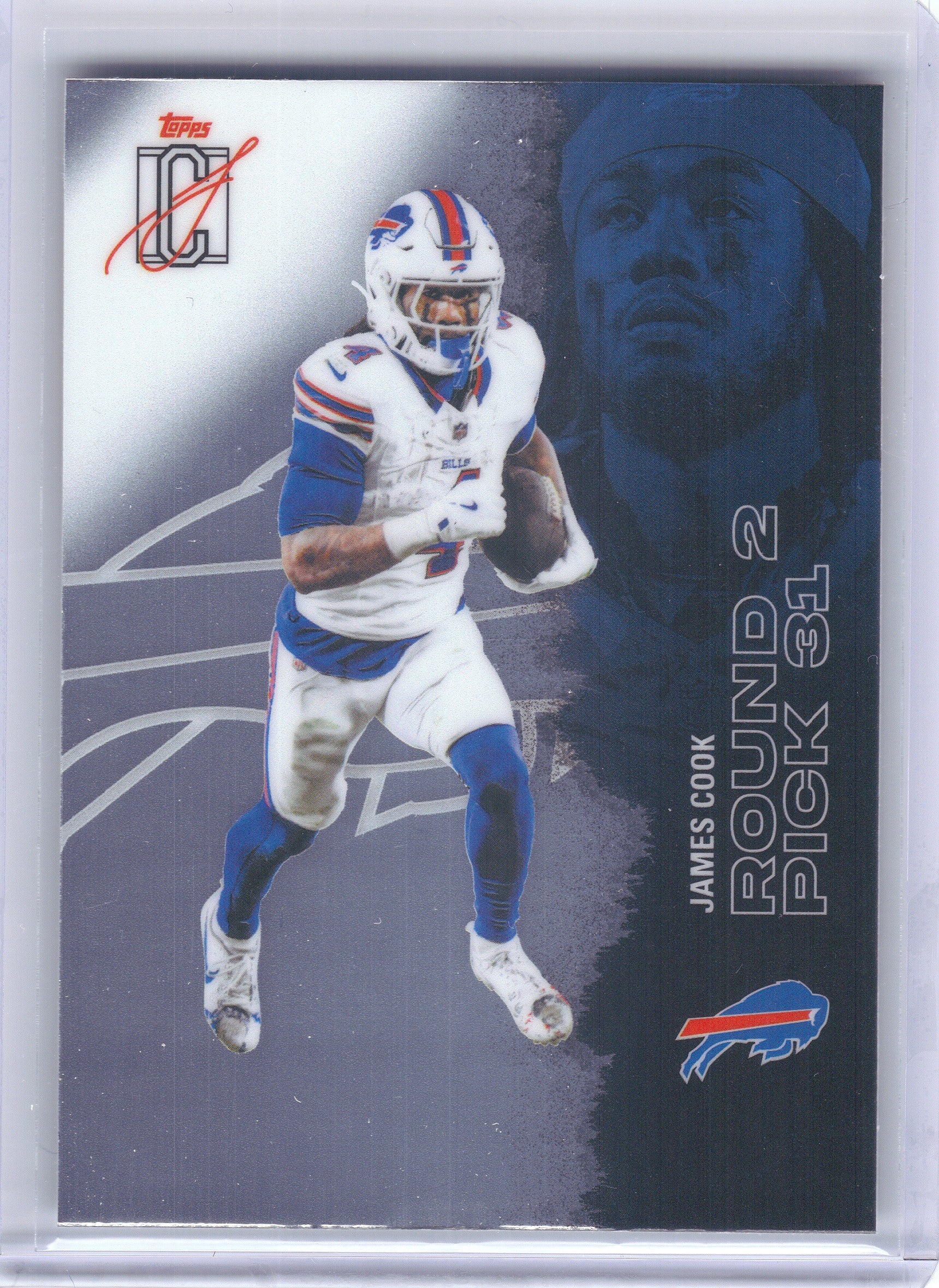 2025 Topps Signature Class #8 James Cook Chrome Buffalo Bills
