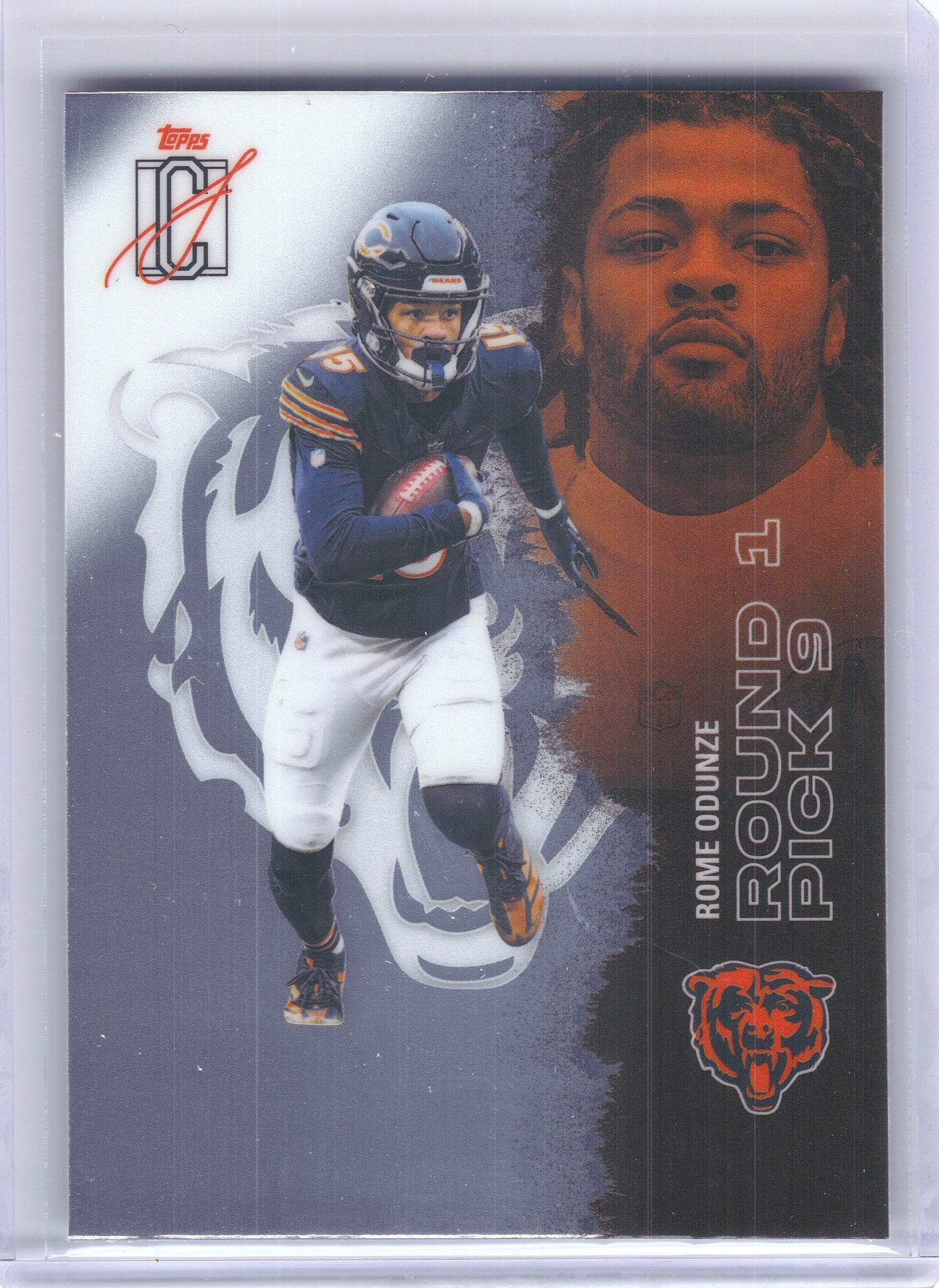 2025 Topps Signature Class #10 Rome Odunze Chrome Chicago Bears