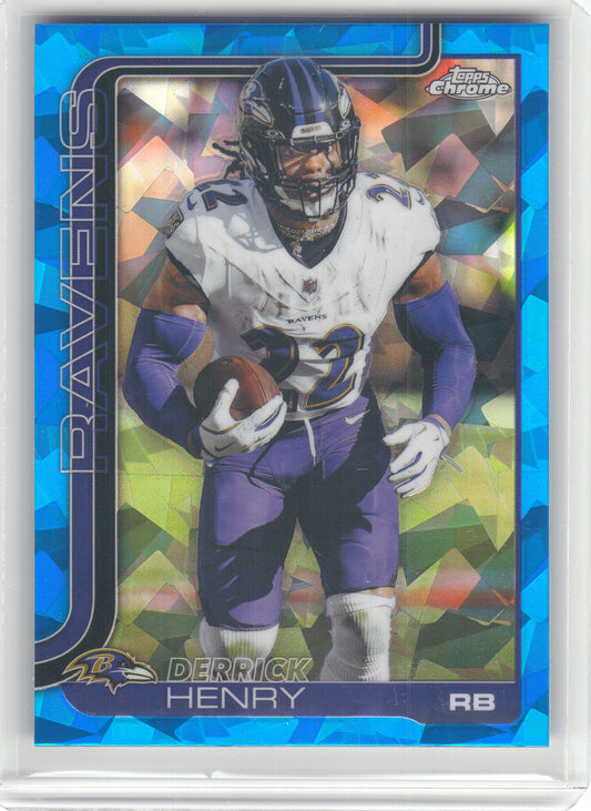 2025 Topps Chrome Sapphire Edition #25 Derrick Henry Baltimore Ravens