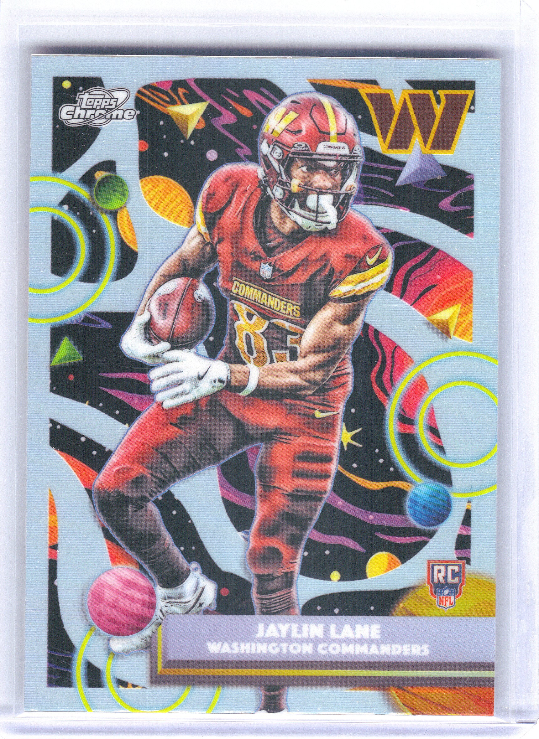 2025 Topps Chrome Cosmic #2 Trey Benson Refractor Arizona Cardinals