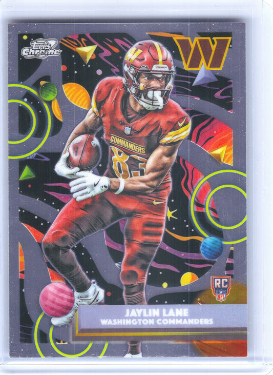 2025 Topps Chrome Cosmic #199 Jaylin Lane Washington Commanders Rookie