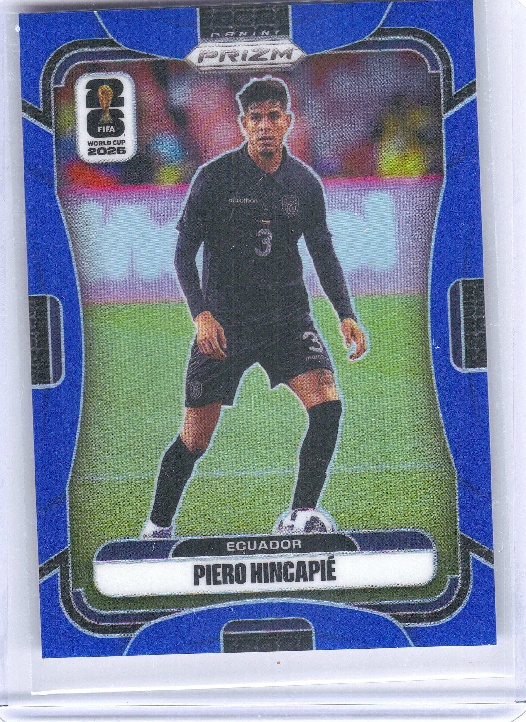 2026 Panini Prizm FIFA World Cup #216 Piero Hincapie Blue #/40 Ecuador SN
