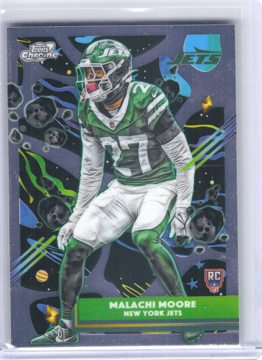 2025 Topps Chrome Cosmic #179 Malachi Moore New York Jets Rookie