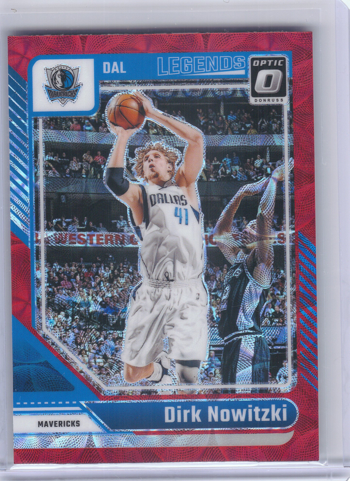 2024-25 Donruss Optic #247 Dirk Nowitzki Red International Dallas Mavericks