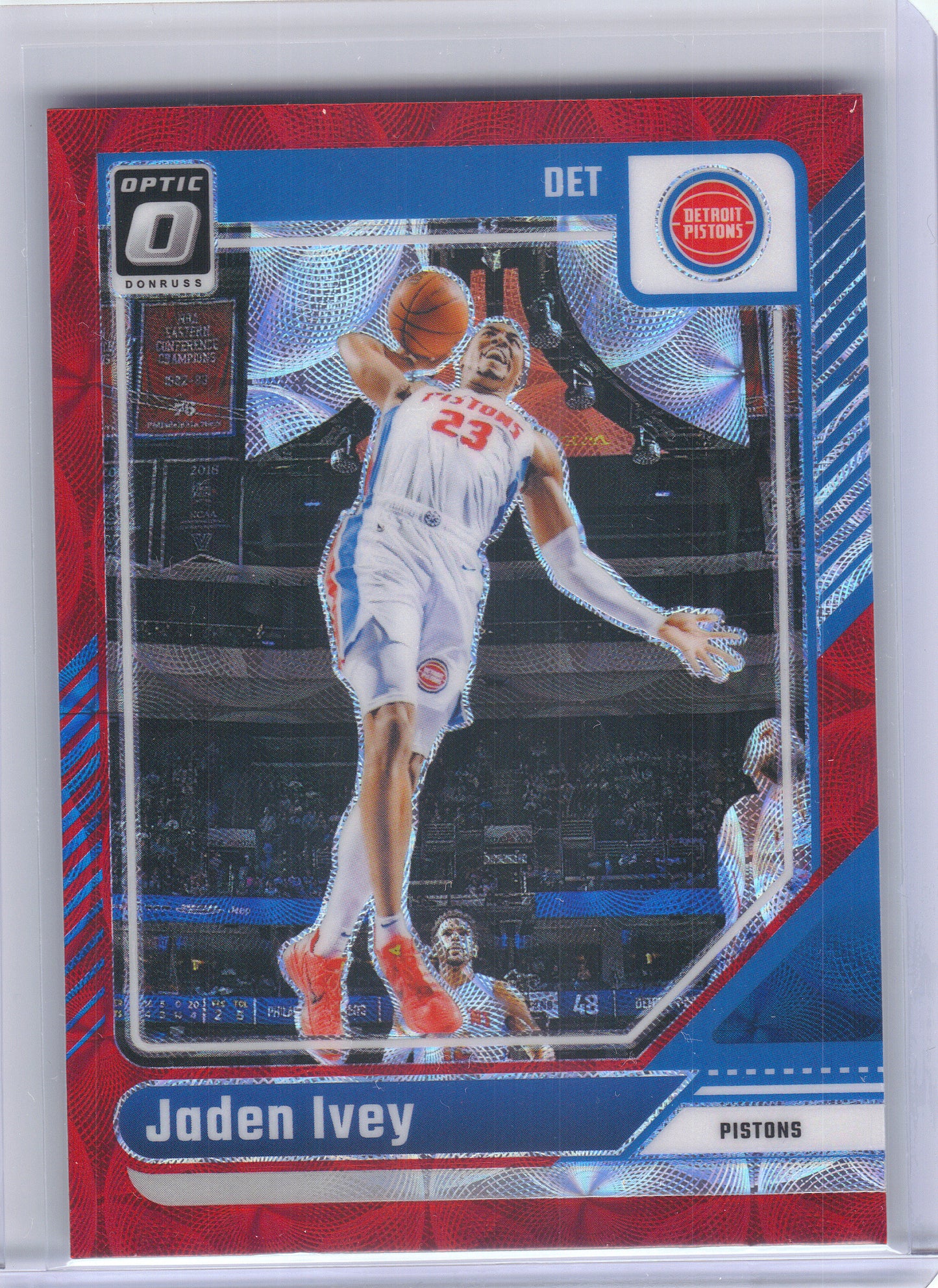 2024-25 Donruss Optic #182 Jaden Ivey Red International Detroit Pistons