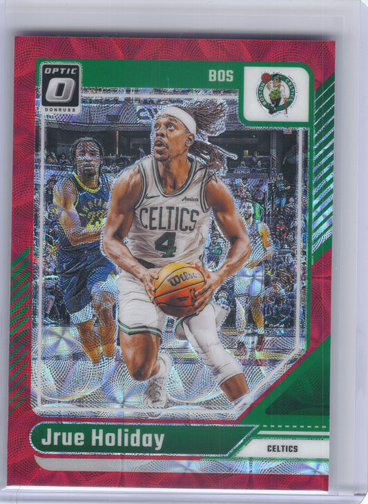 2024-25 Donruss Optic #41 Jrue Holiday Red International Boston Celtics