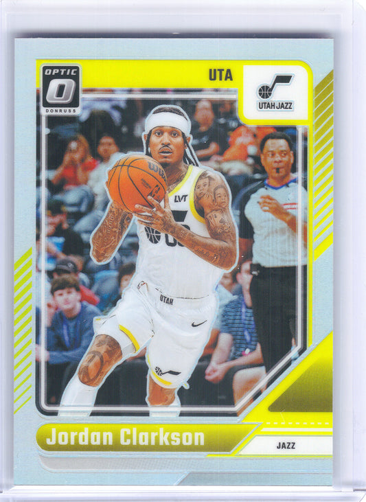 2024-25 Donruss Optic #122 Jordan Clarkson Holo Utah Jazz