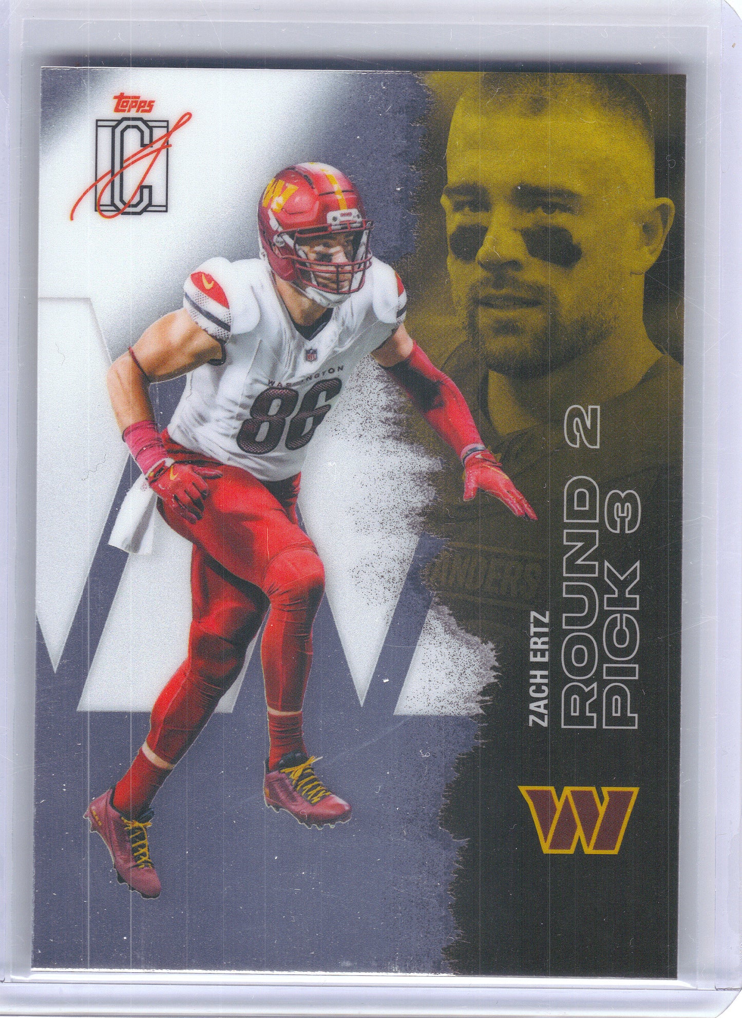 2025 Topps Signature Class #100 Zach Ertz Chrome Washington Commanders