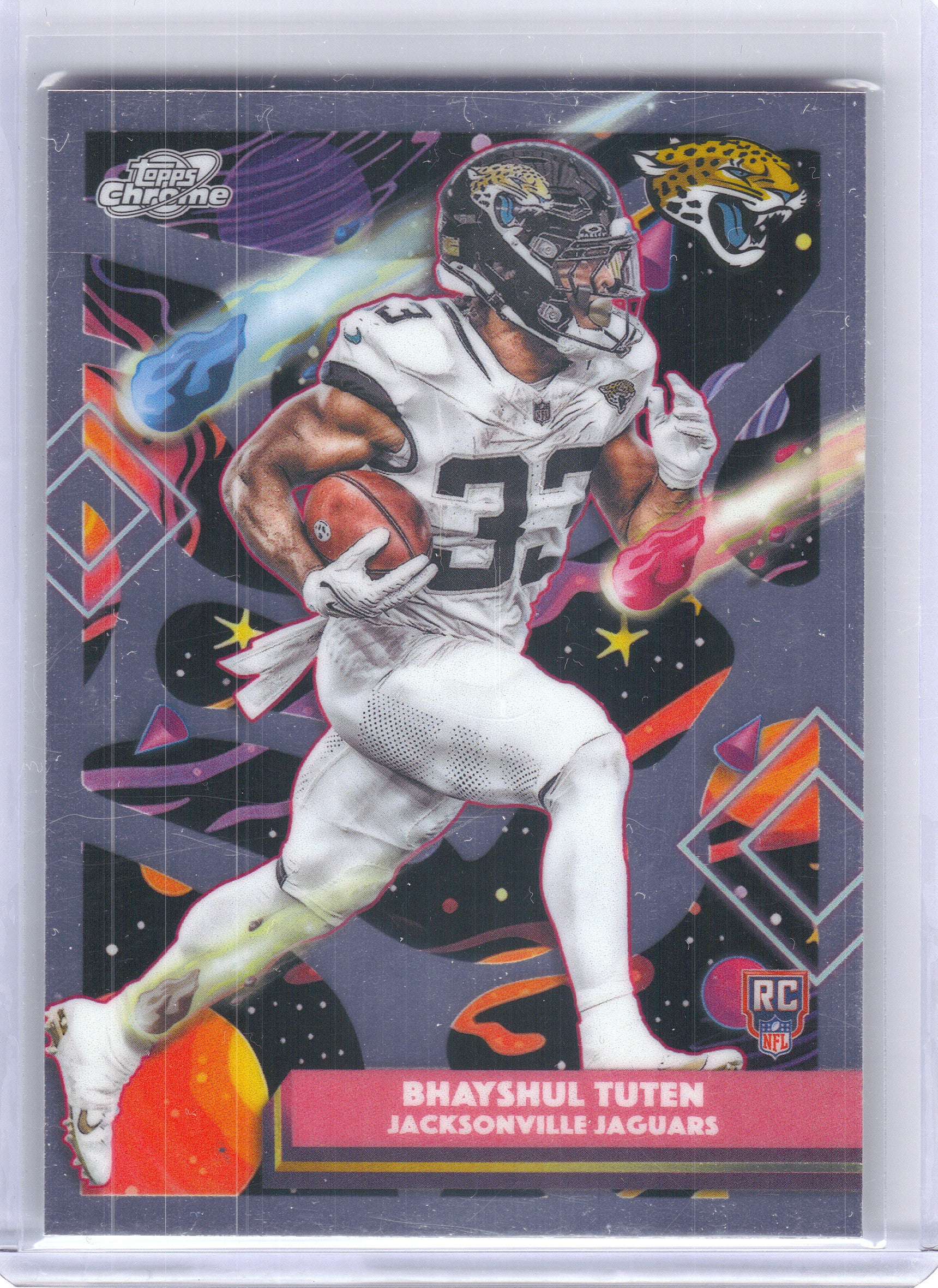2025 Topps Chrome Cosmic #147 Bhayshul Tuten Jacksonville Jaguars Rookie