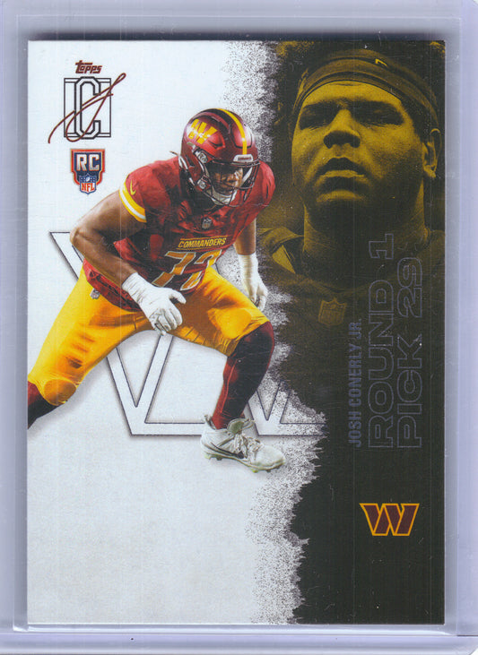 2025 Topps Signature Class #226 Josh Conerly Jr. Washington Commanders Rookie