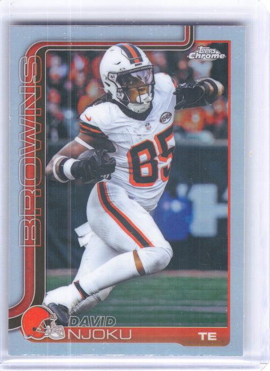 2025 Topps Chrome #69 David Njoku Refractor Cleveland Browns
