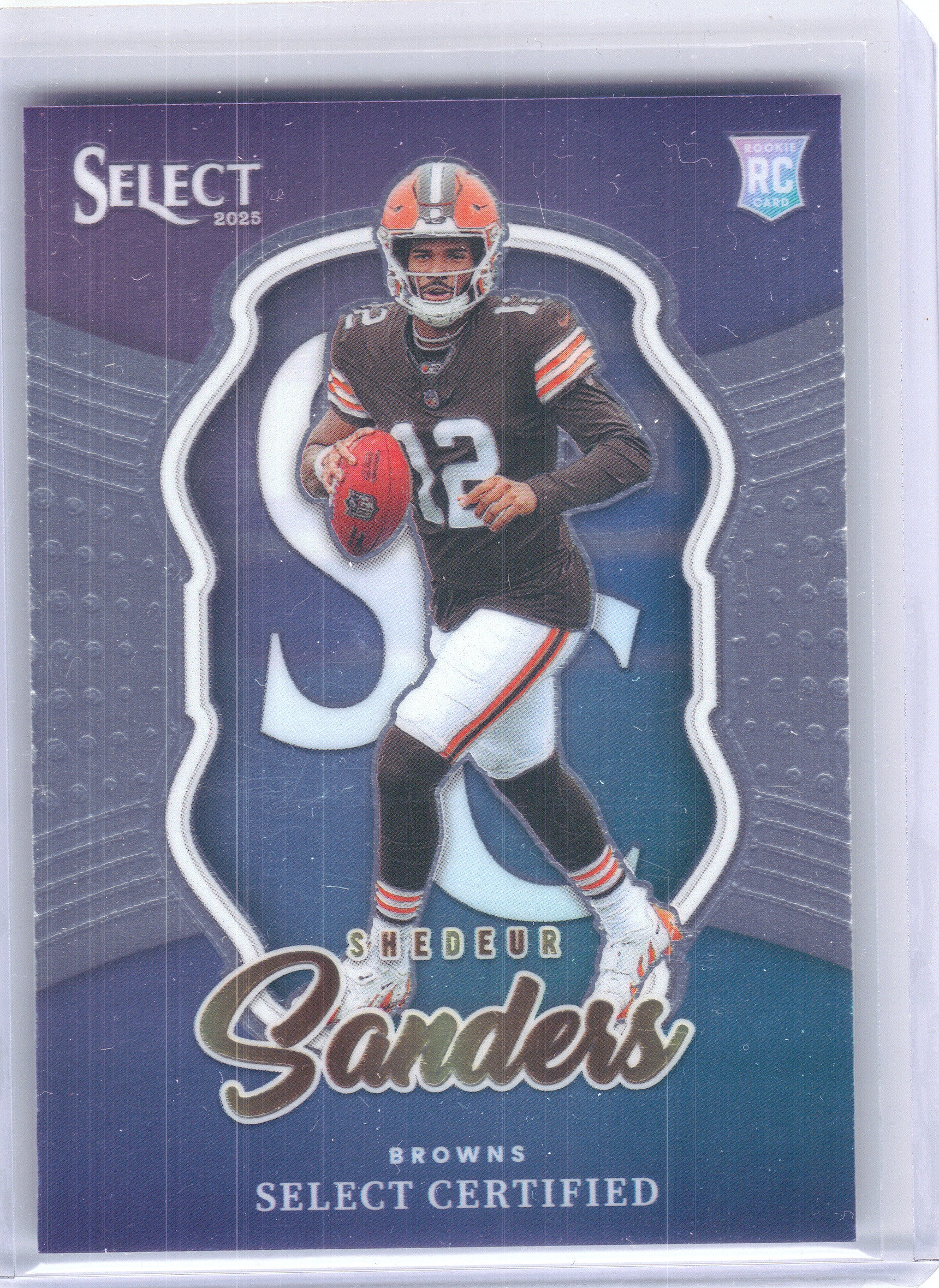 2025 Panini Select #12 Shedeur Sanders Select Certified Rookies Cleveland Browns