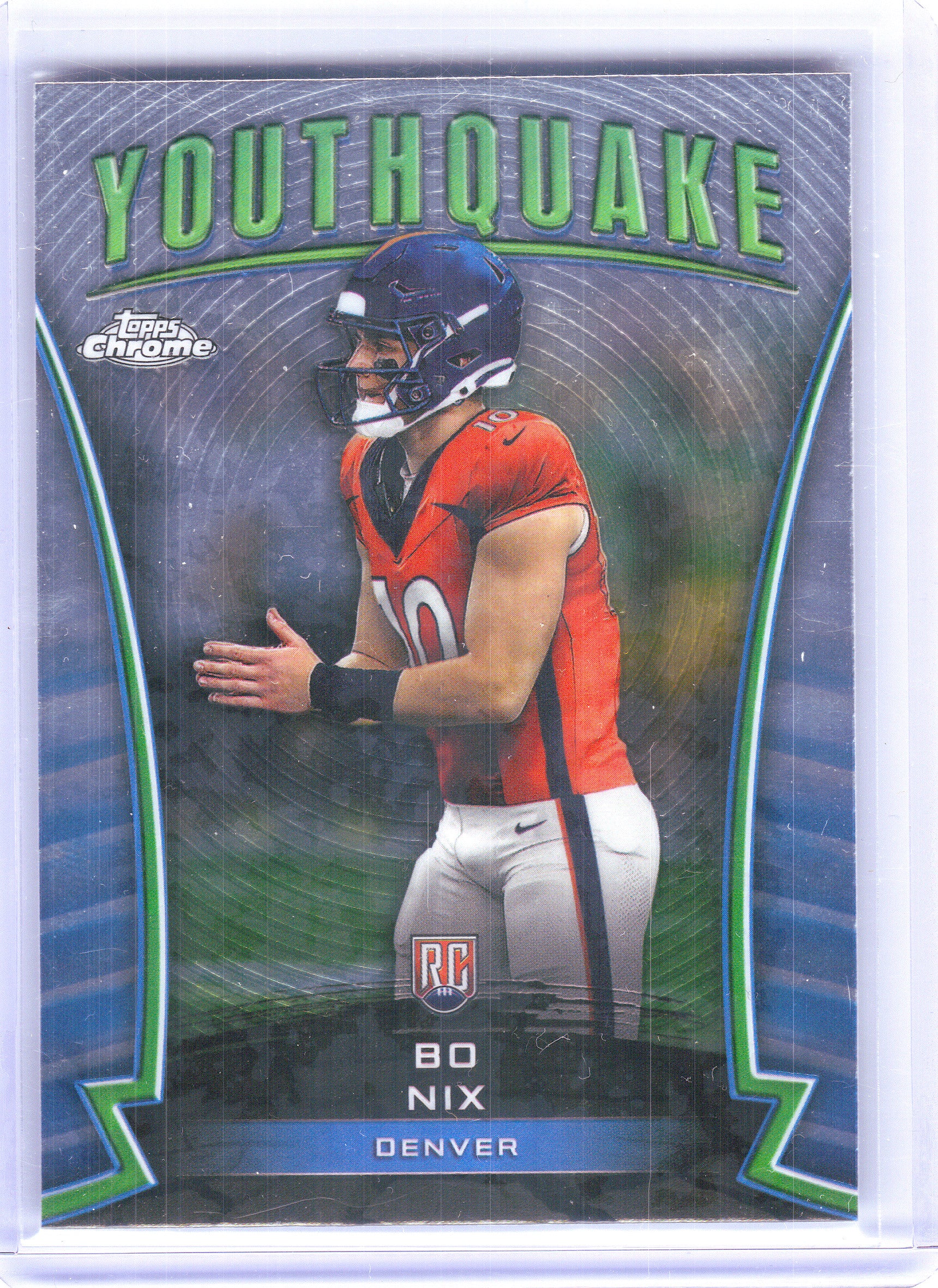2024 Topps Chrome #Y-16 Bo Nix Youthquake Denver Broncos