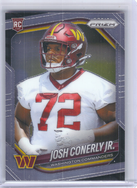 2025 Panini Prizm #382 Josh Conerly Jr. Washington Commanders Rookie