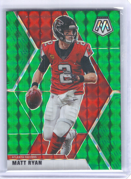 2020 Panini Mosaic #14 Matt Ryan Prizm Green Atlanta Falcons