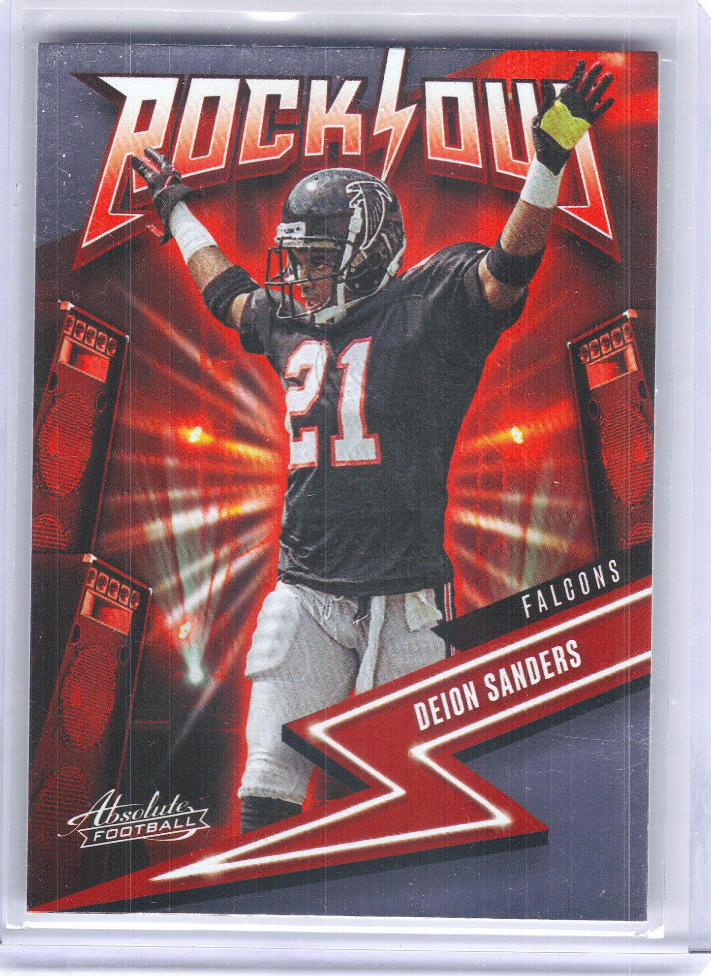 2023 Panini Absolute #5 Deion Sanders Rock Out Atlanta Falcons