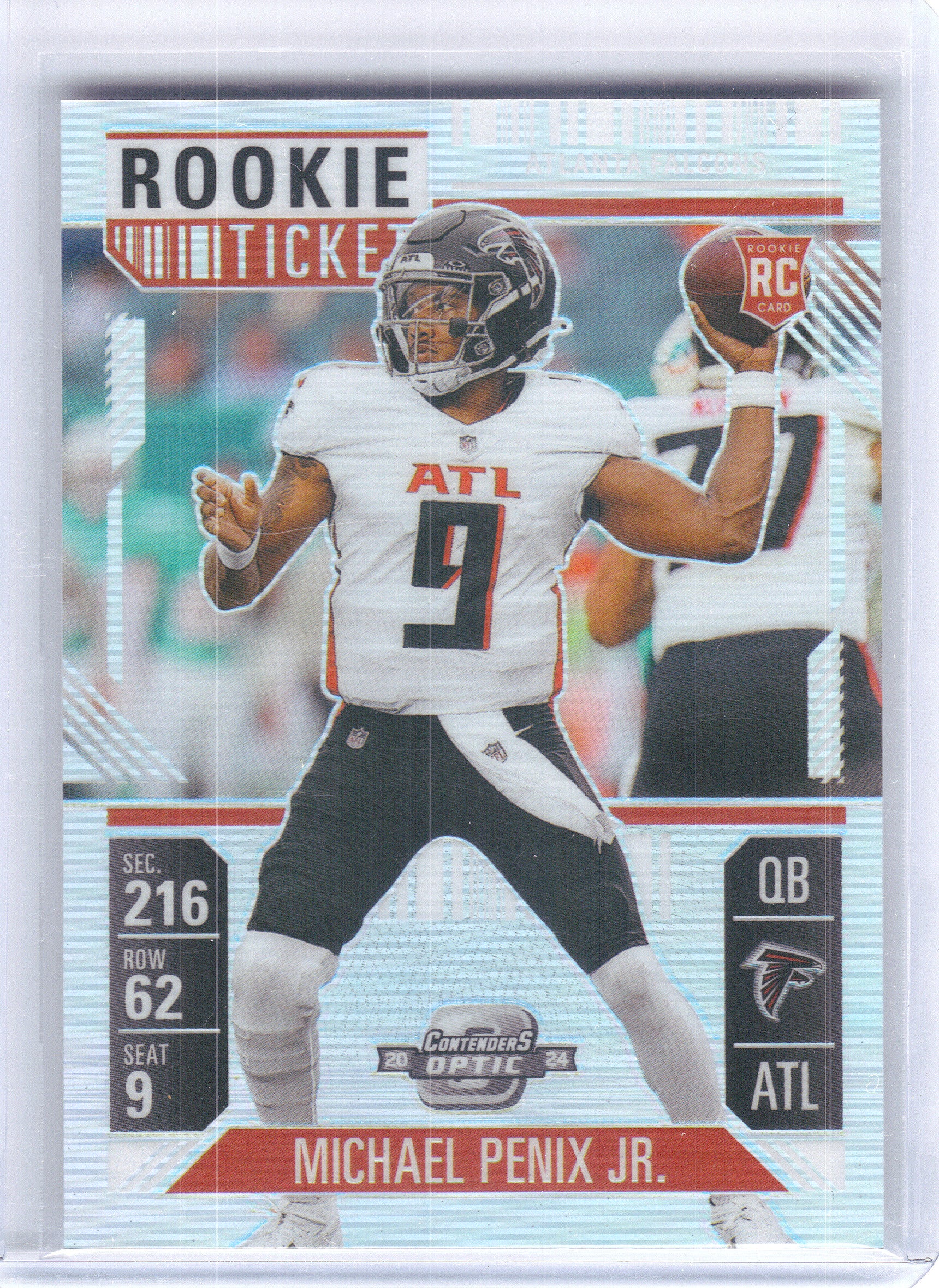 2024 Panini Contenders Optic #89 Michael Penix Jr. Atlanta Falcons Rookie
