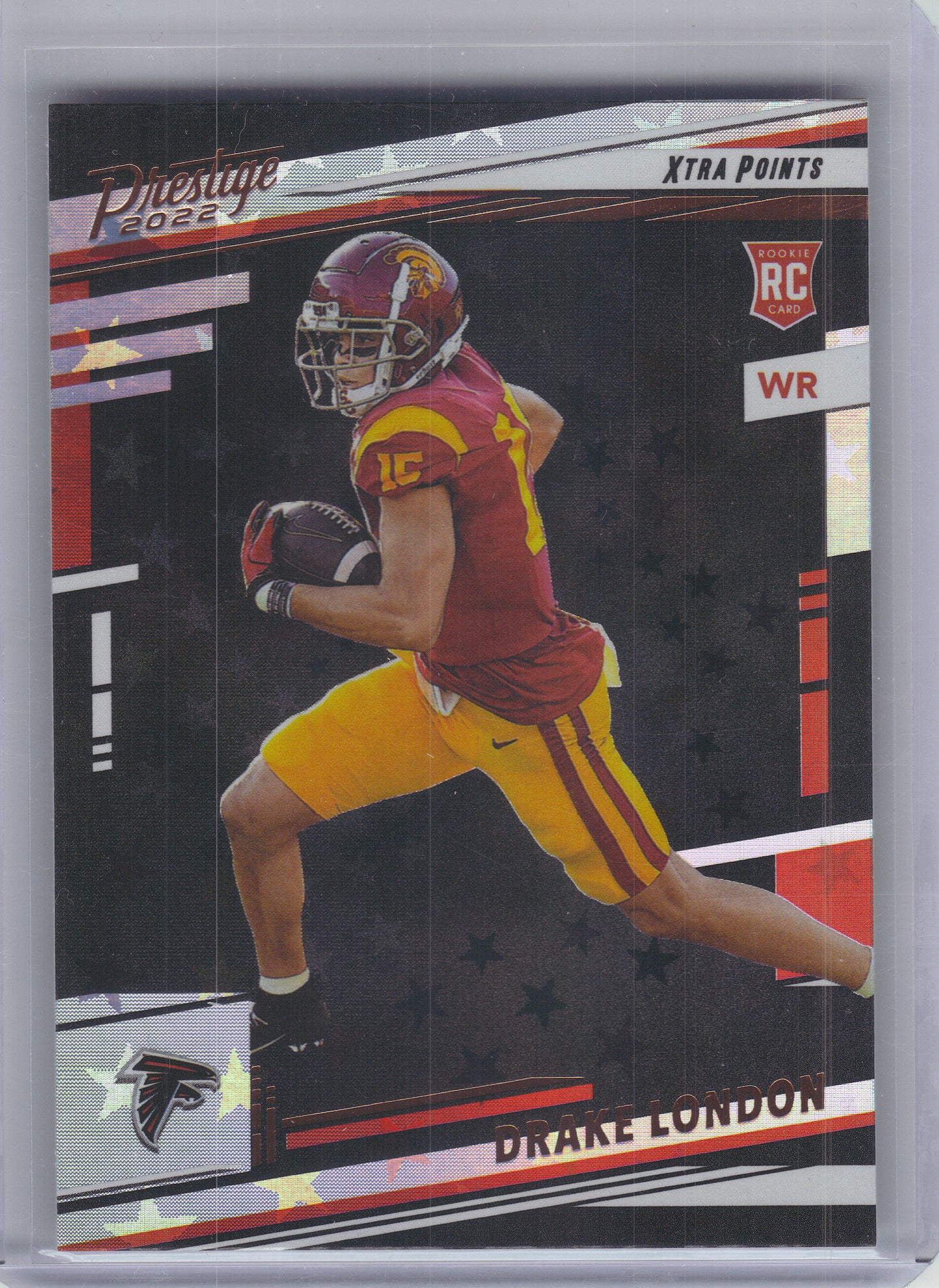 2022 Panini Prestige #309 Drake London Xtra Points Astral Atlanta Falcons Rookie