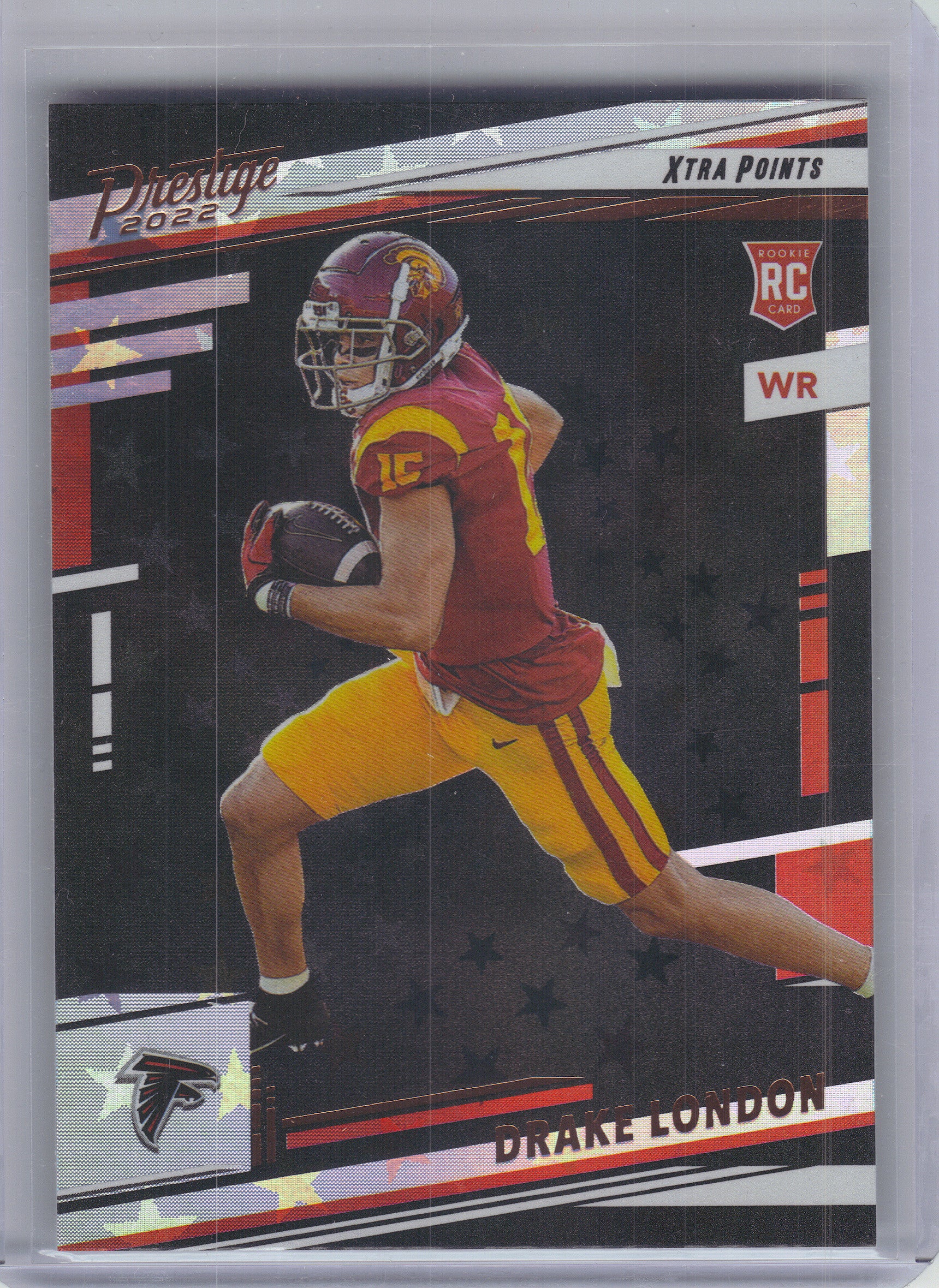 2022 Panini Prestige #309 Drake London Xtra Points Astral Atlanta Falcons Rookie
