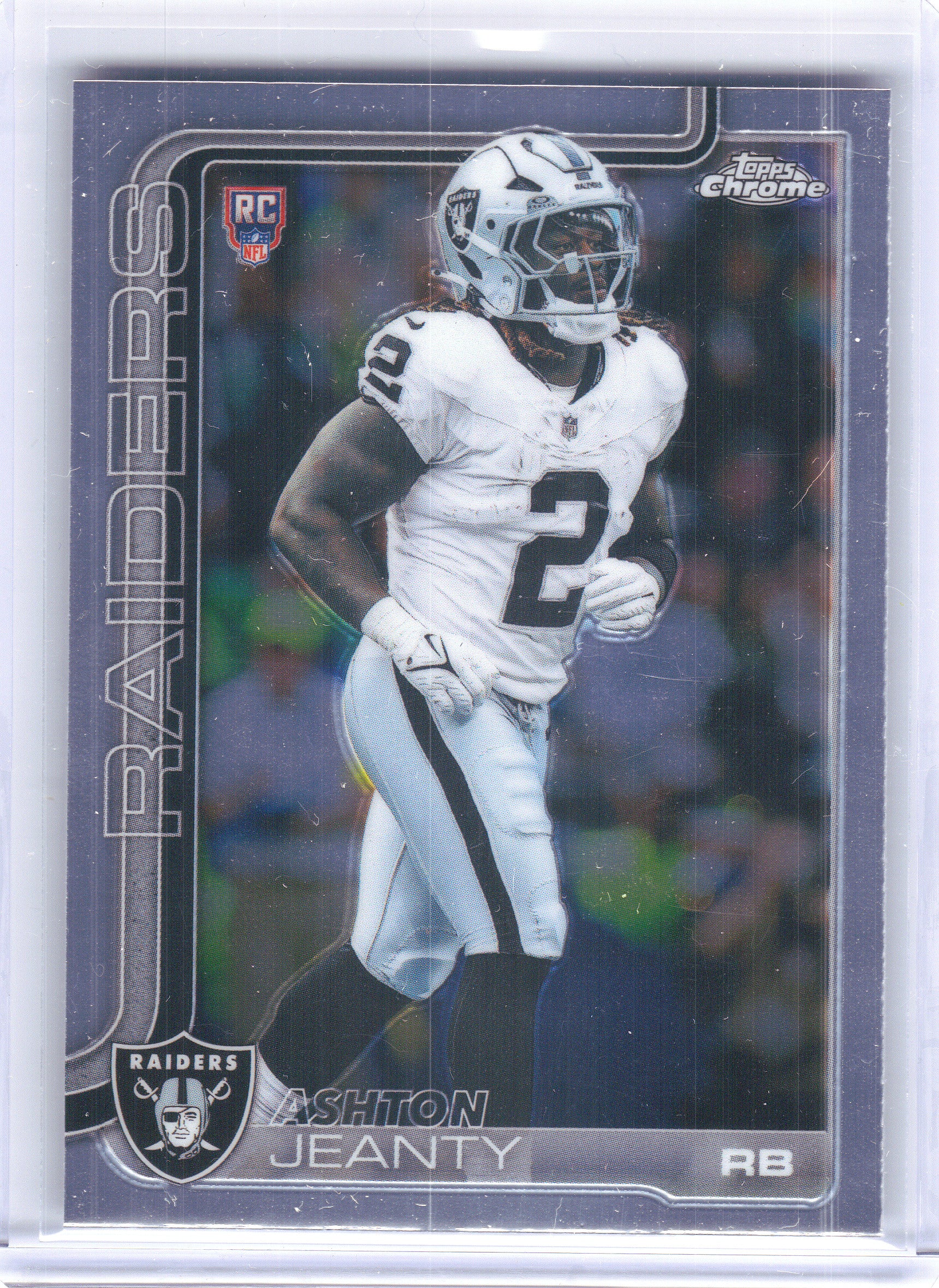 2025 Topps Chrome #322 Ashton Jeanty Las Vegas Raiders Rookie