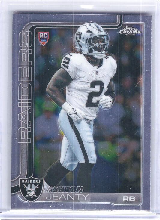 2025 Topps Chrome #322 Ashton Jeanty Las Vegas Raiders Rookie