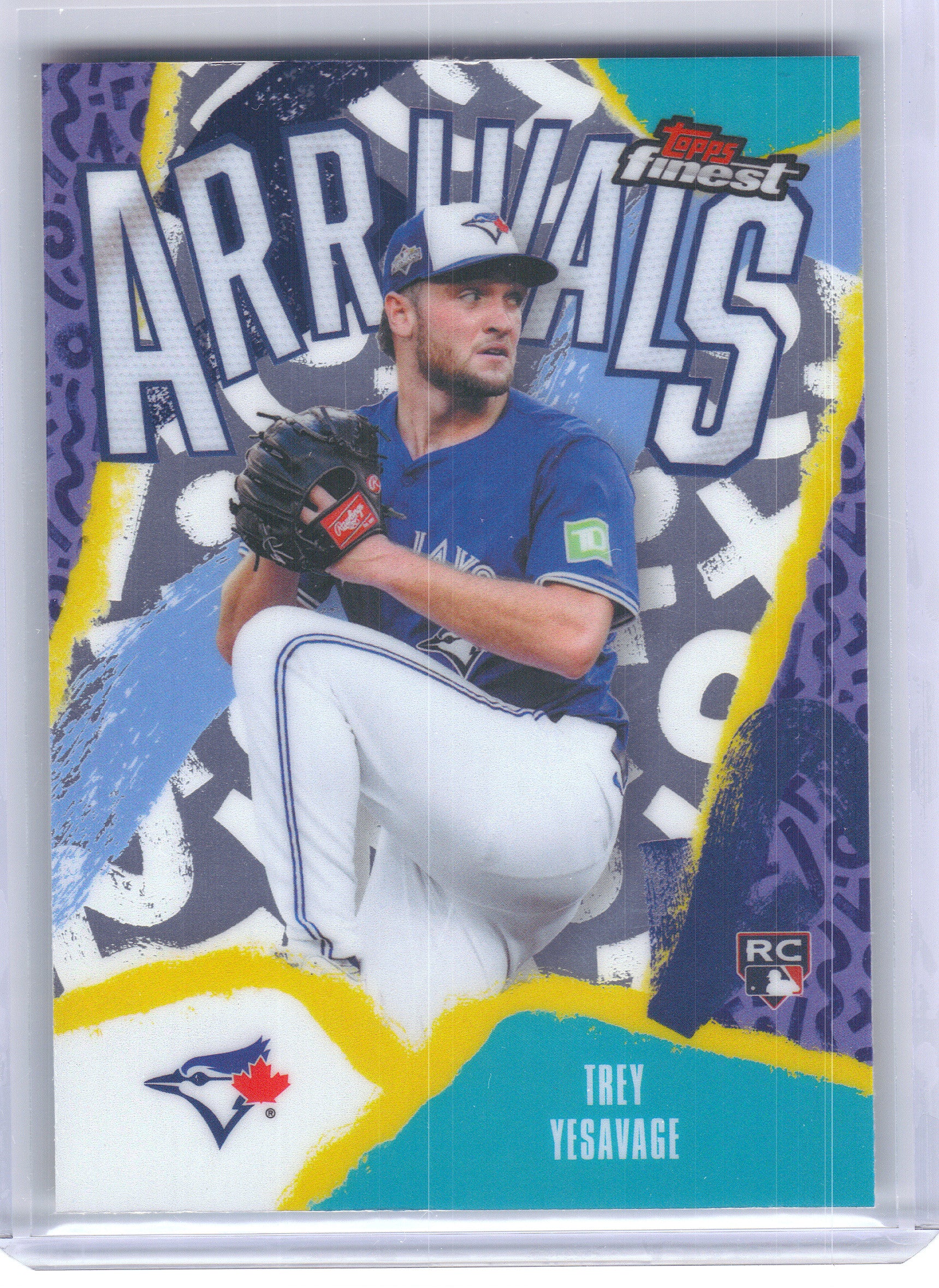 2026 Finest #A-8 Trey Yesavage Arrivals Toronto Blue Jays