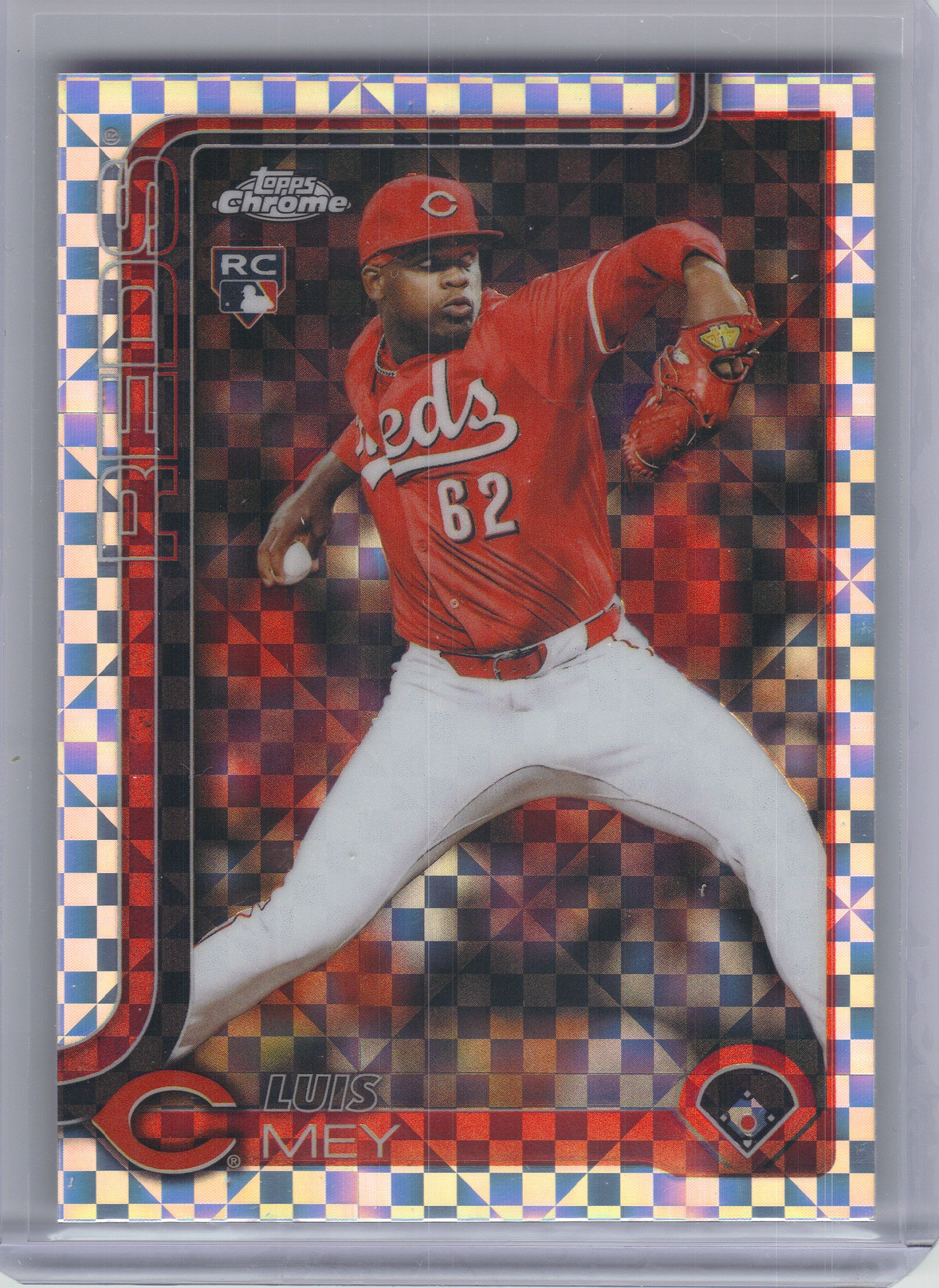 2025 Topps Chrome Update #USC140 Luis Mey X-Fractors Cincinnati Reds Rookie