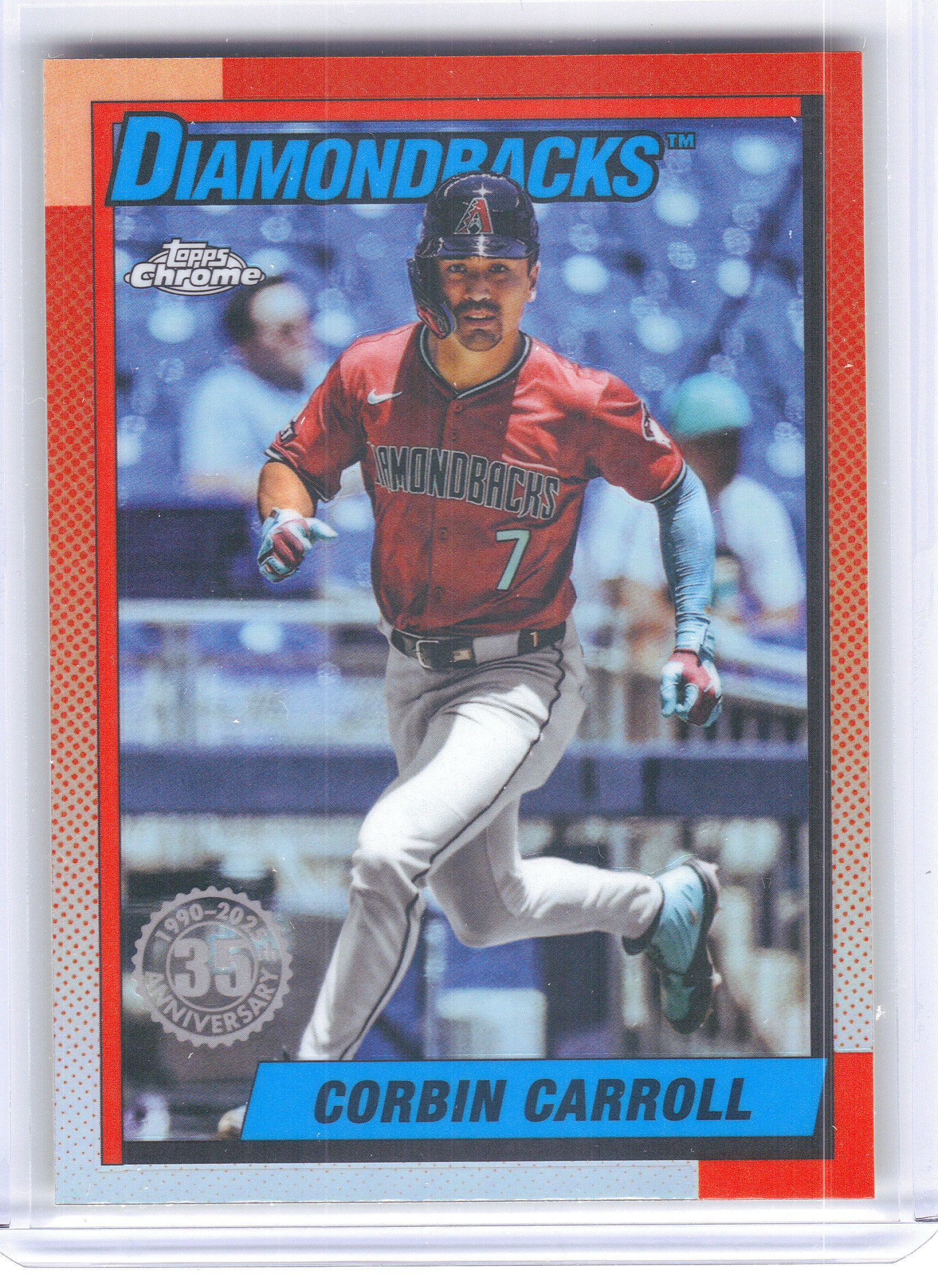 2025 Topps Chrome Update #90CU-12 Corbin Carroll 1990 Topps Chrome Arizona Diamondbacks